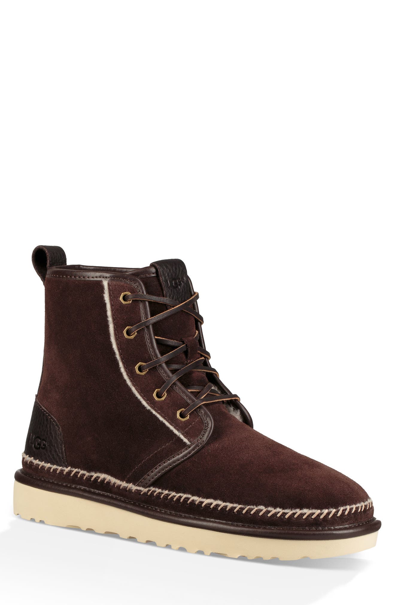 Ugg Harkley Stitch Plain Toe Boot, Brown