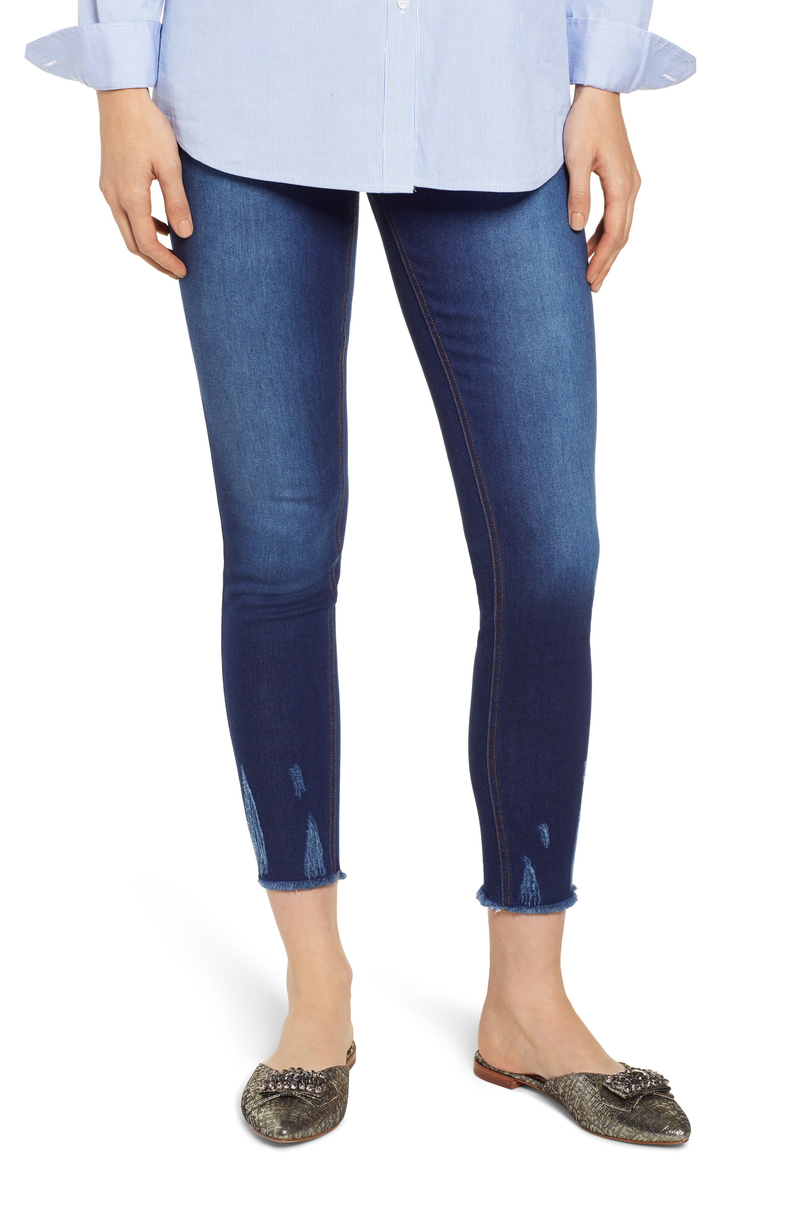 Hue Ultra Soft Denim Skimmer Leggings, Blue