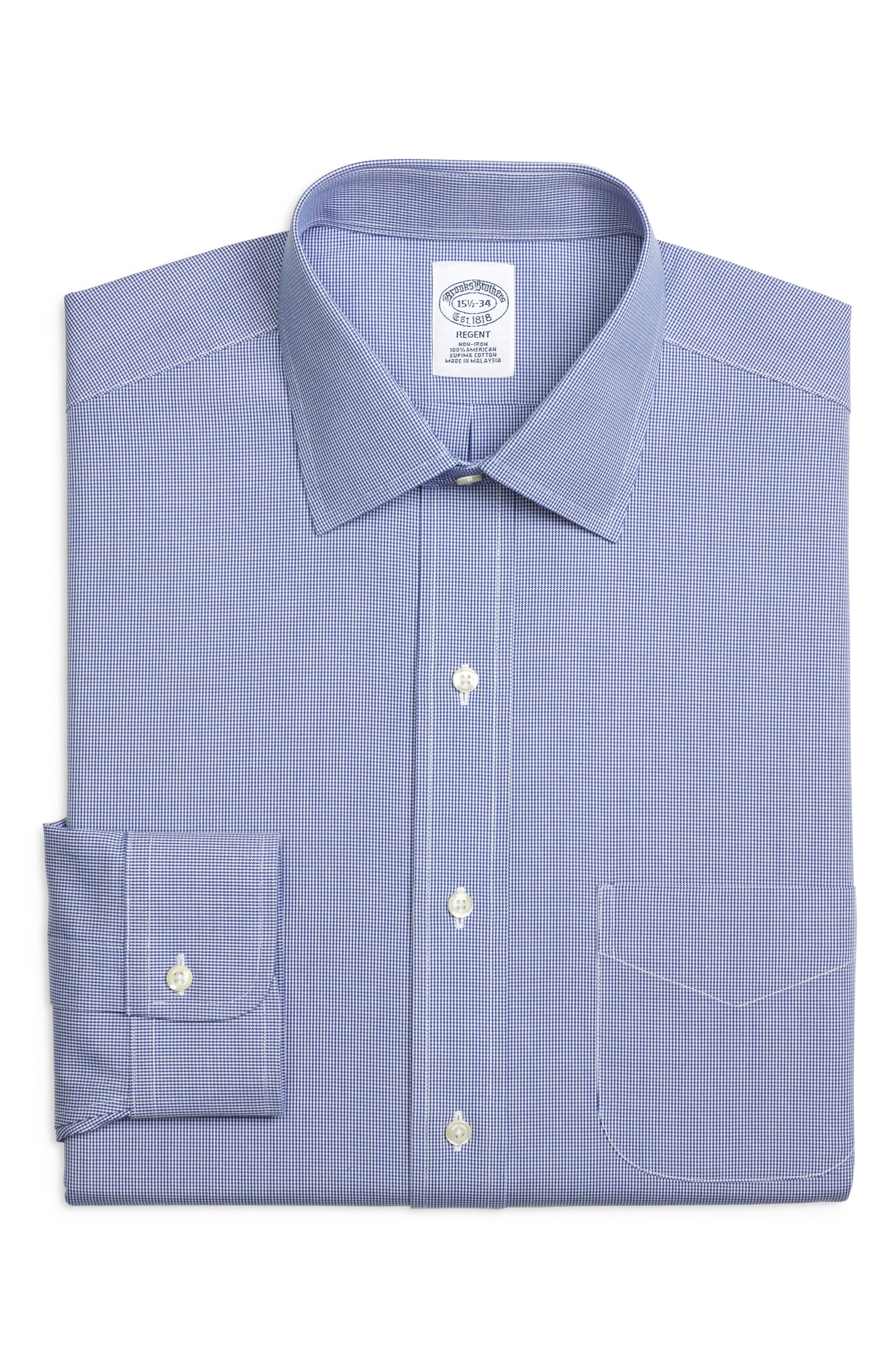 Brooks Brothers Regular Fit Houndstooth Dress Shirt (3 For $207)