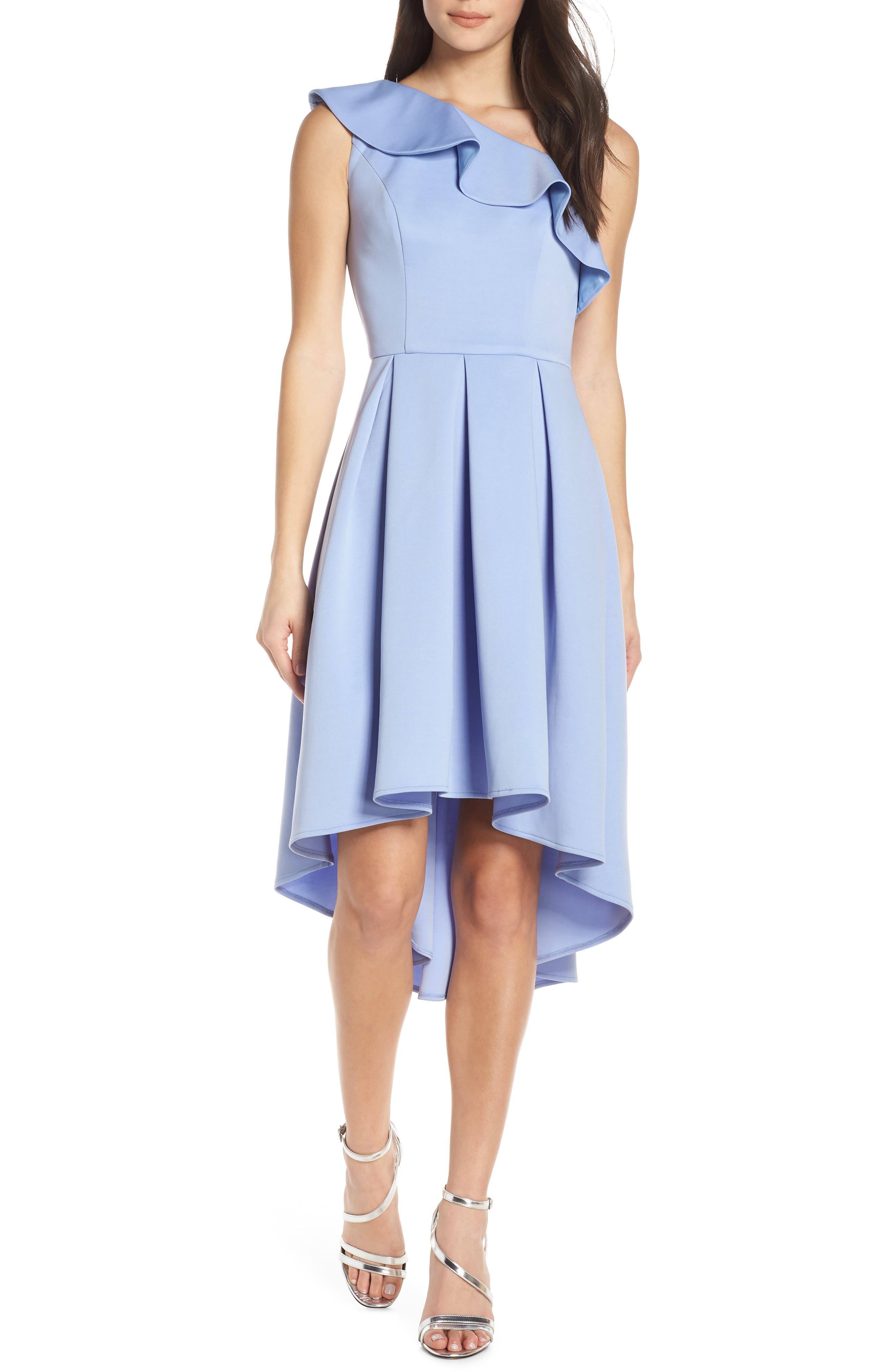 Chi Chi London One-Shoulder High/low Cocktail Dress