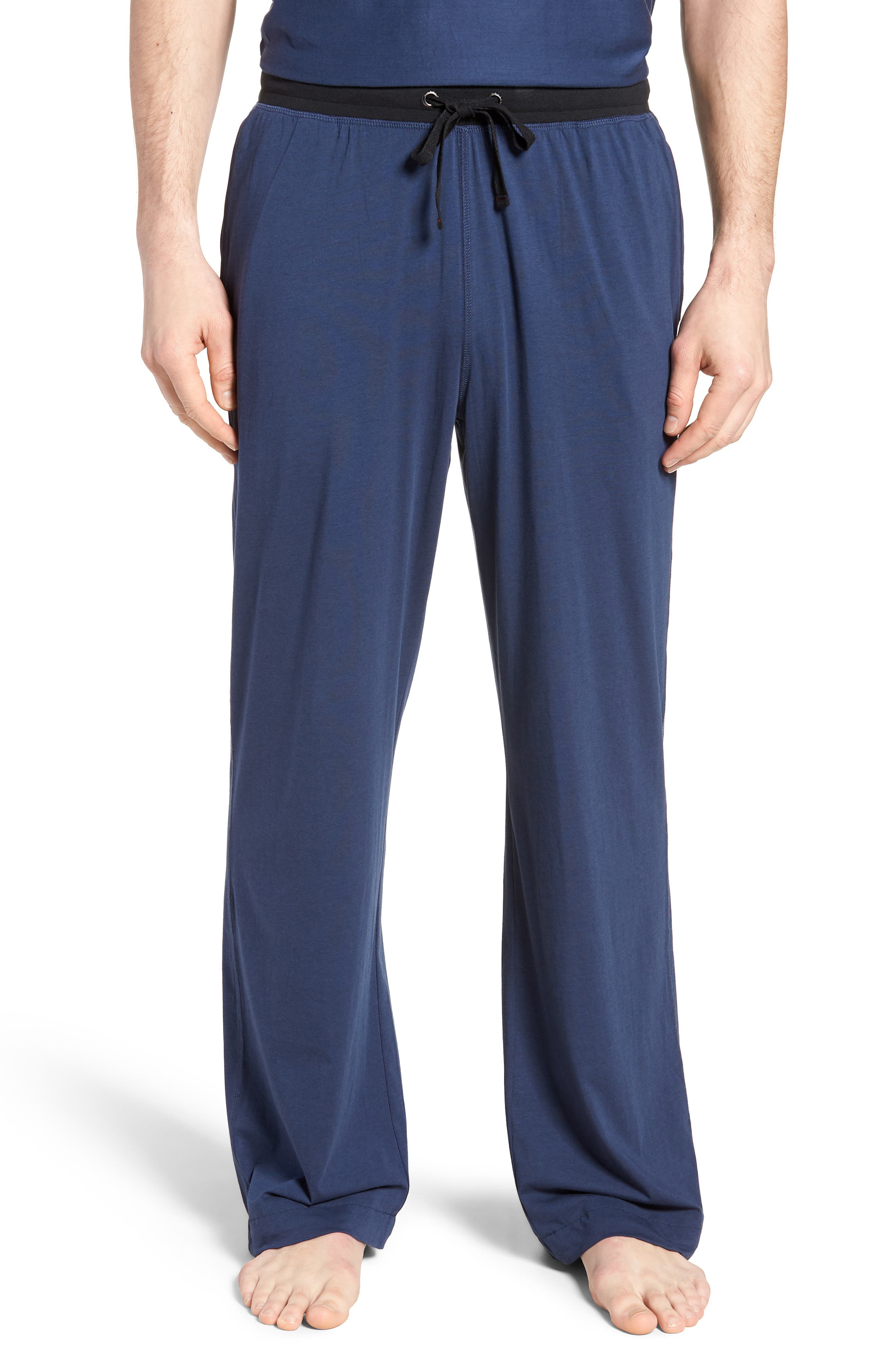 Daniel Buchler Pima Cotton & Modal Pajama Pants, Blue