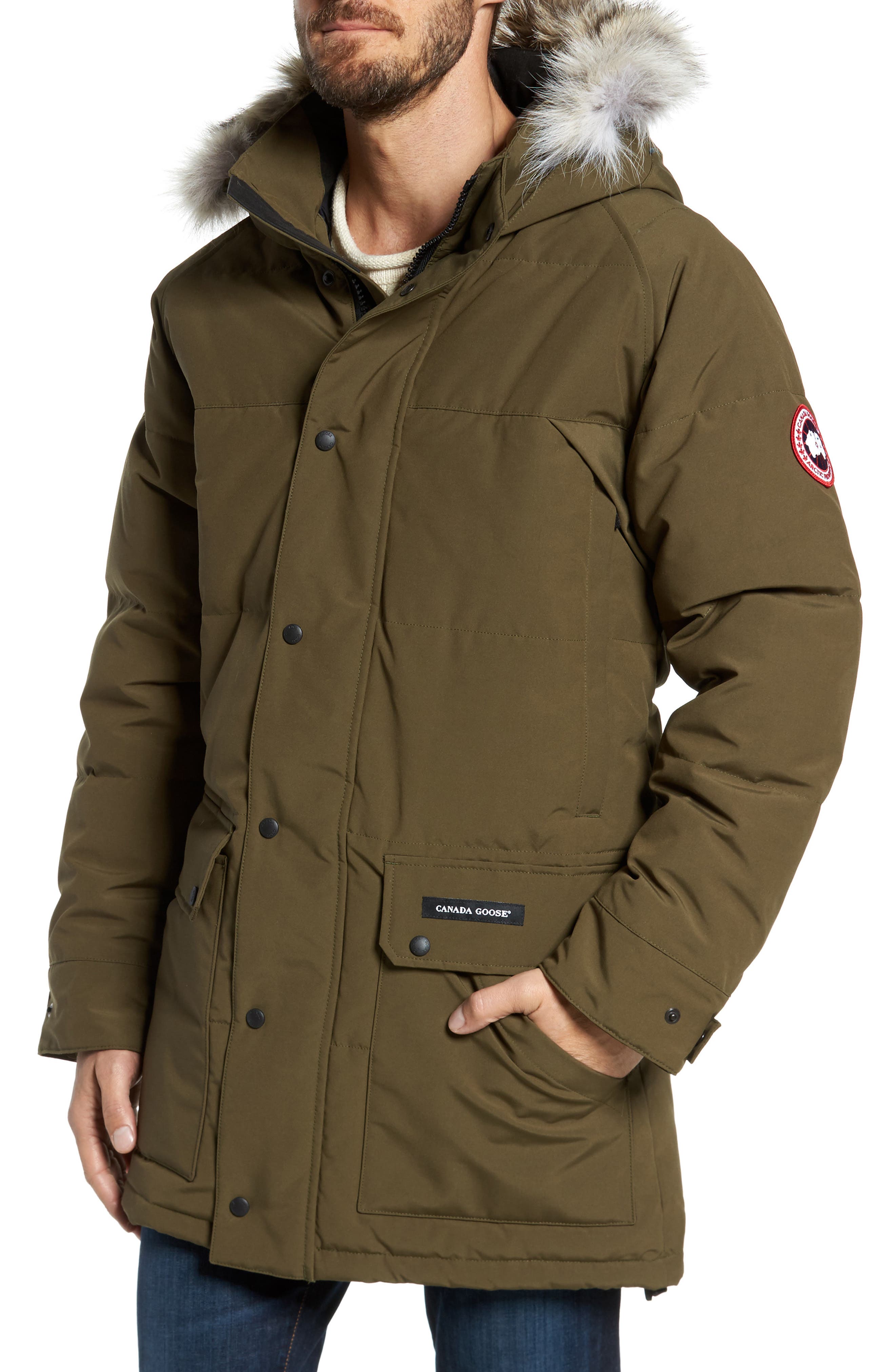 Canada Goose Emory Slim Fit Genuine Coyote Fur Trim Parka