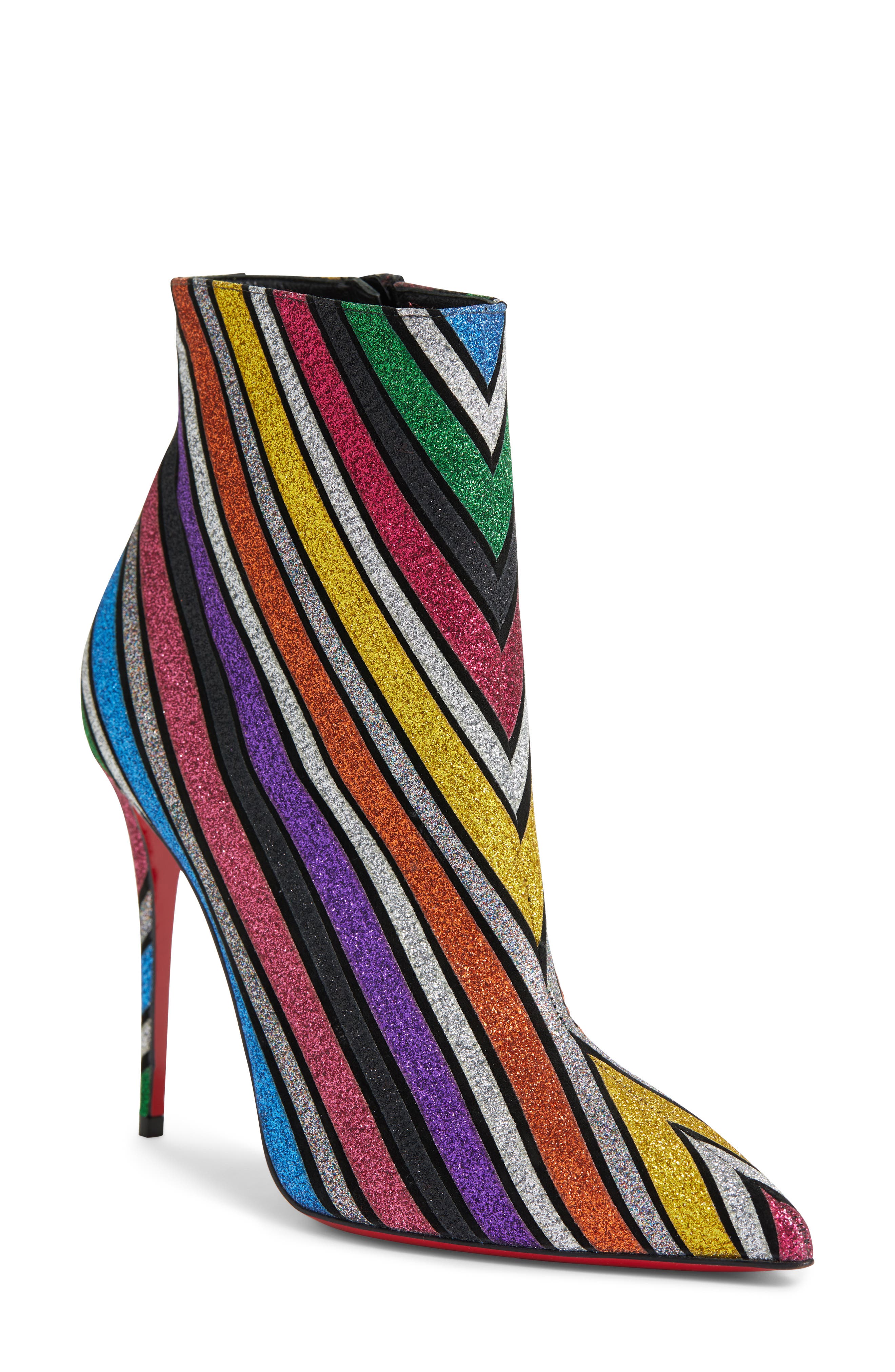 Christian Louboutin So Kate Stripe Bootie, Blue
