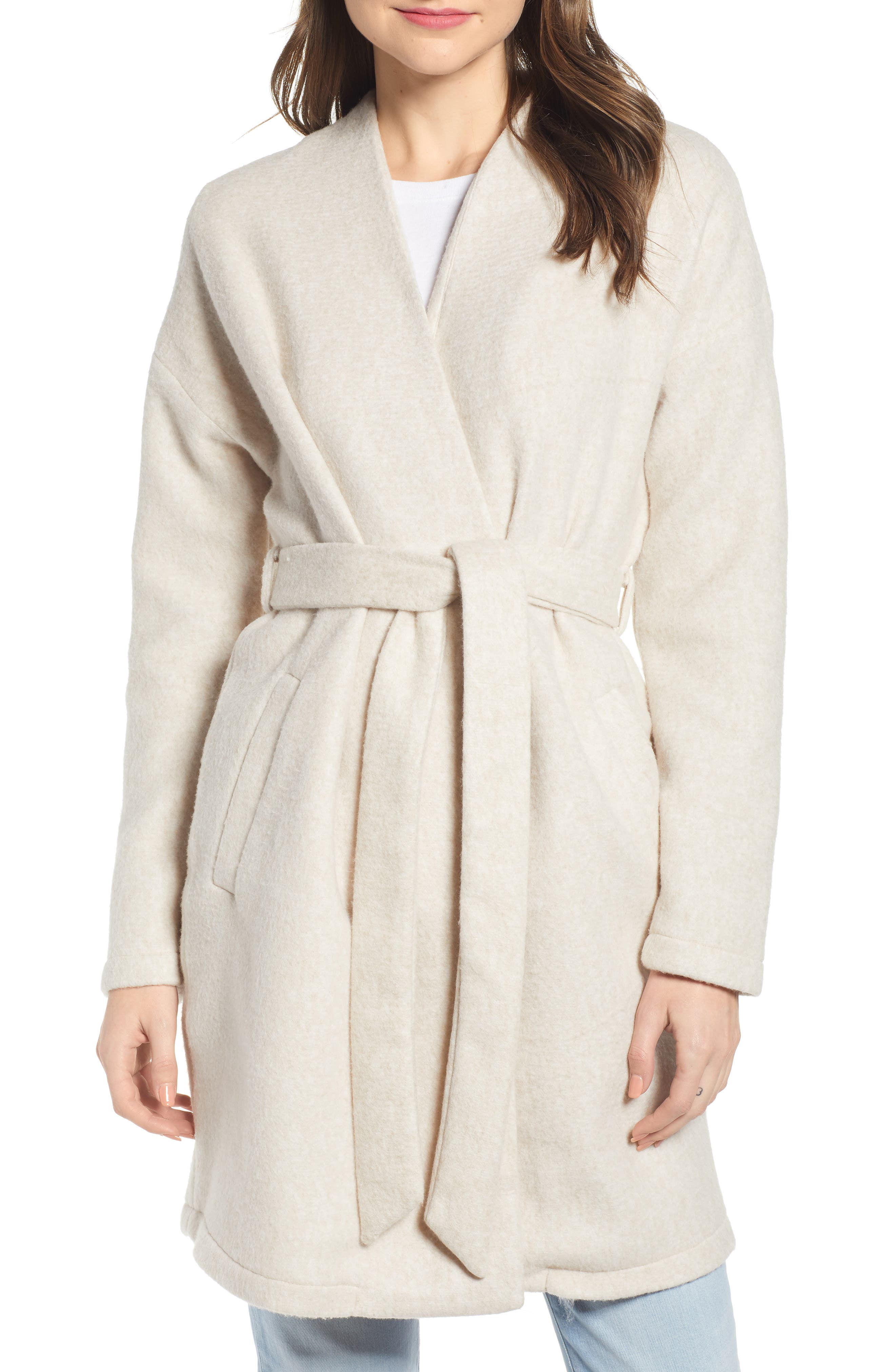 Vero Moda Brushed Fleece Jacket, Beige