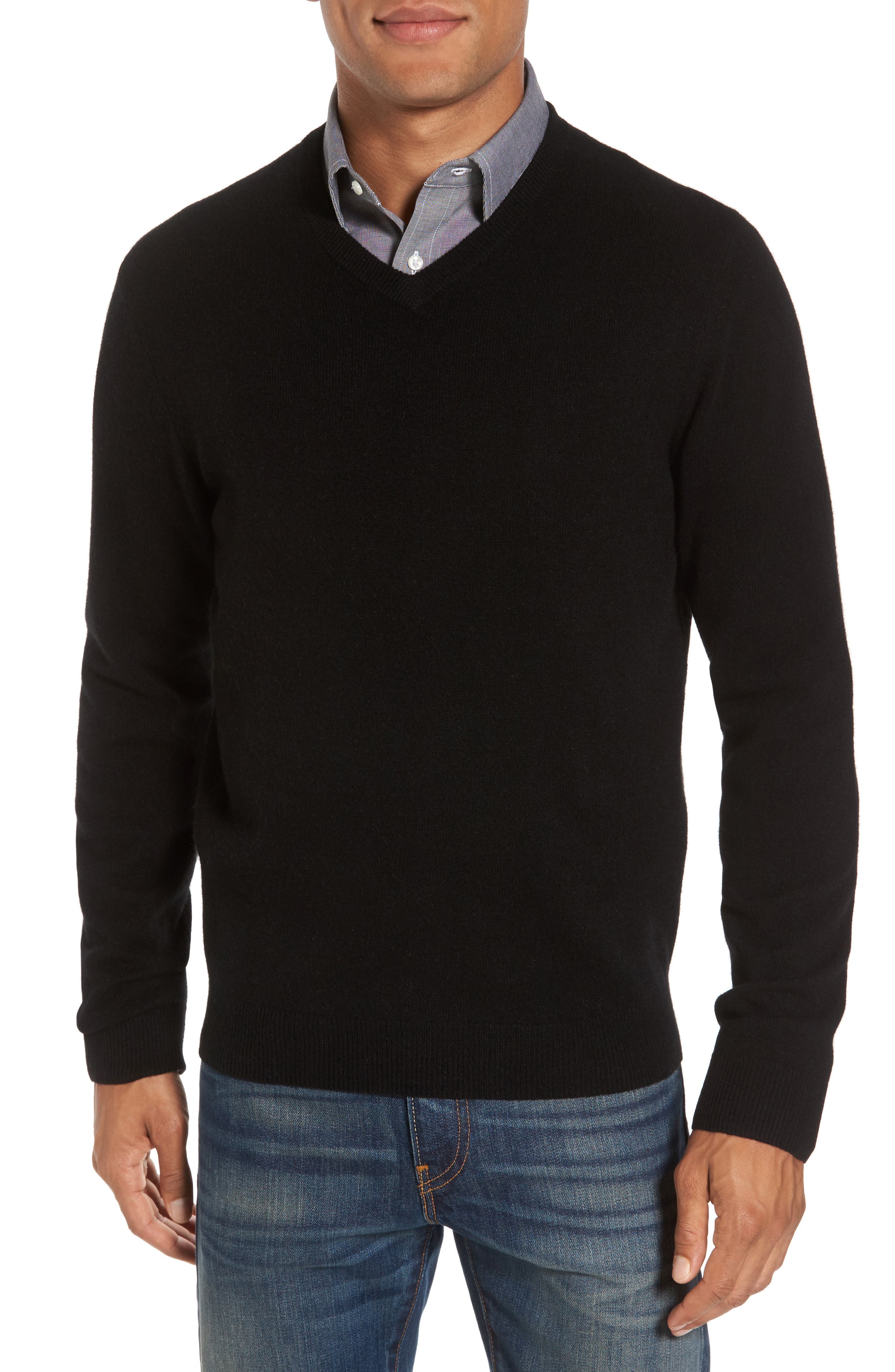 Nordstrom Shop Cashmere V-Neck Sweater