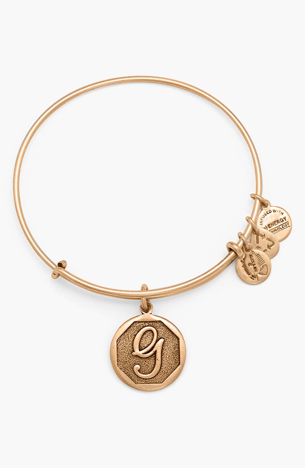Alex And Ani Initial Adjule Wire Bangle Nordstrom