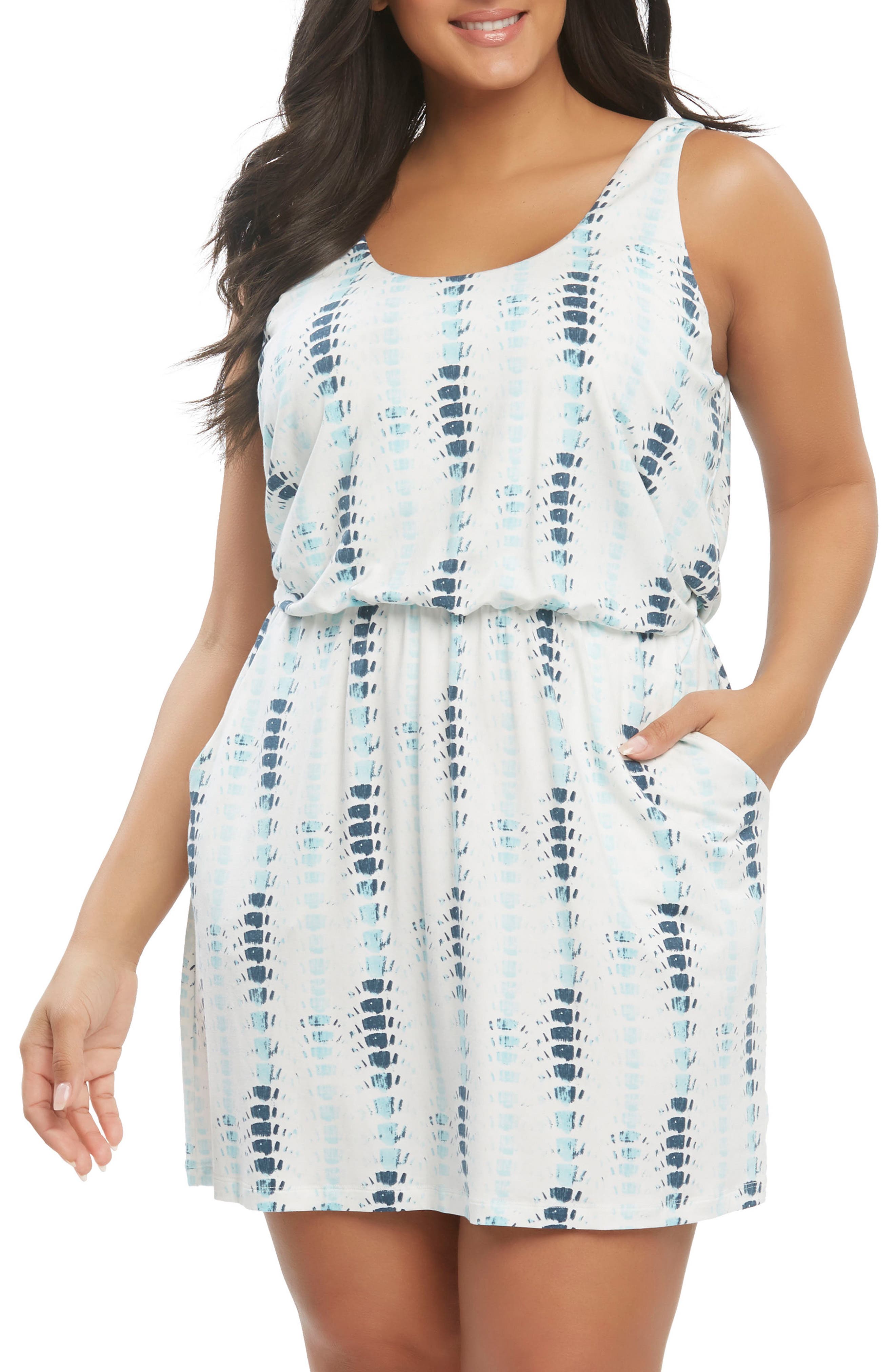 Plus Size Tart Felicity Minidress, Blue