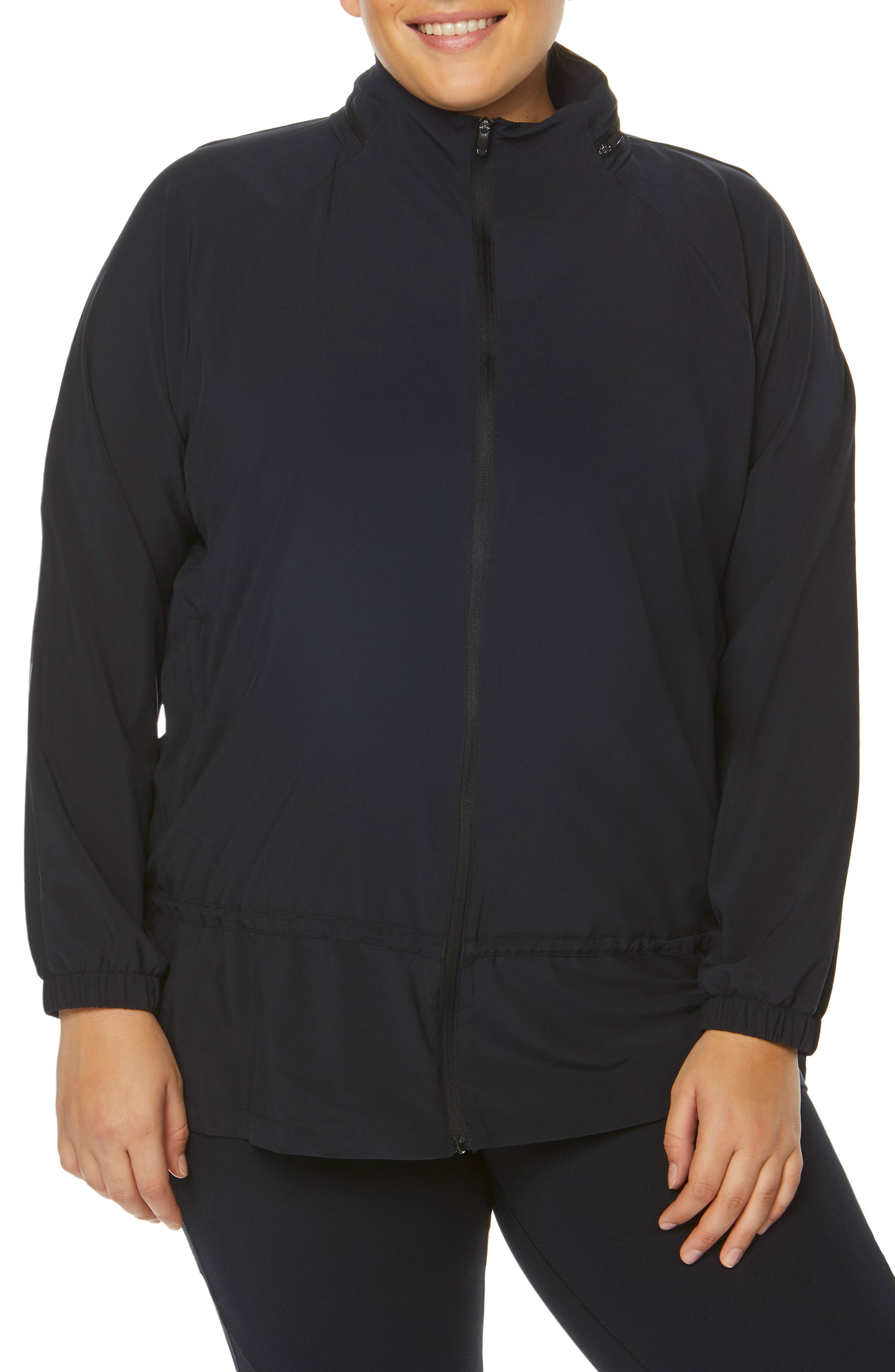 Plus Size Shape Activewear Ghost Windbreaker Jacket
