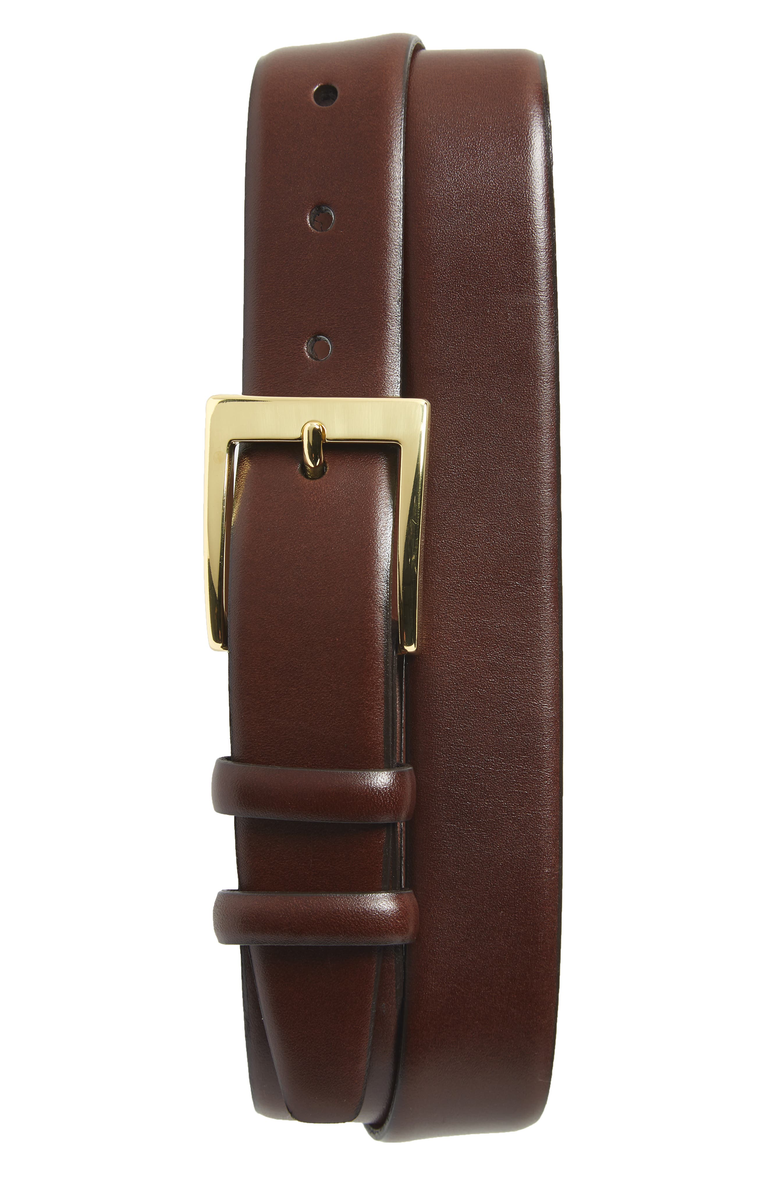 Torino Belts Double Buckle Leather Belt, Brown