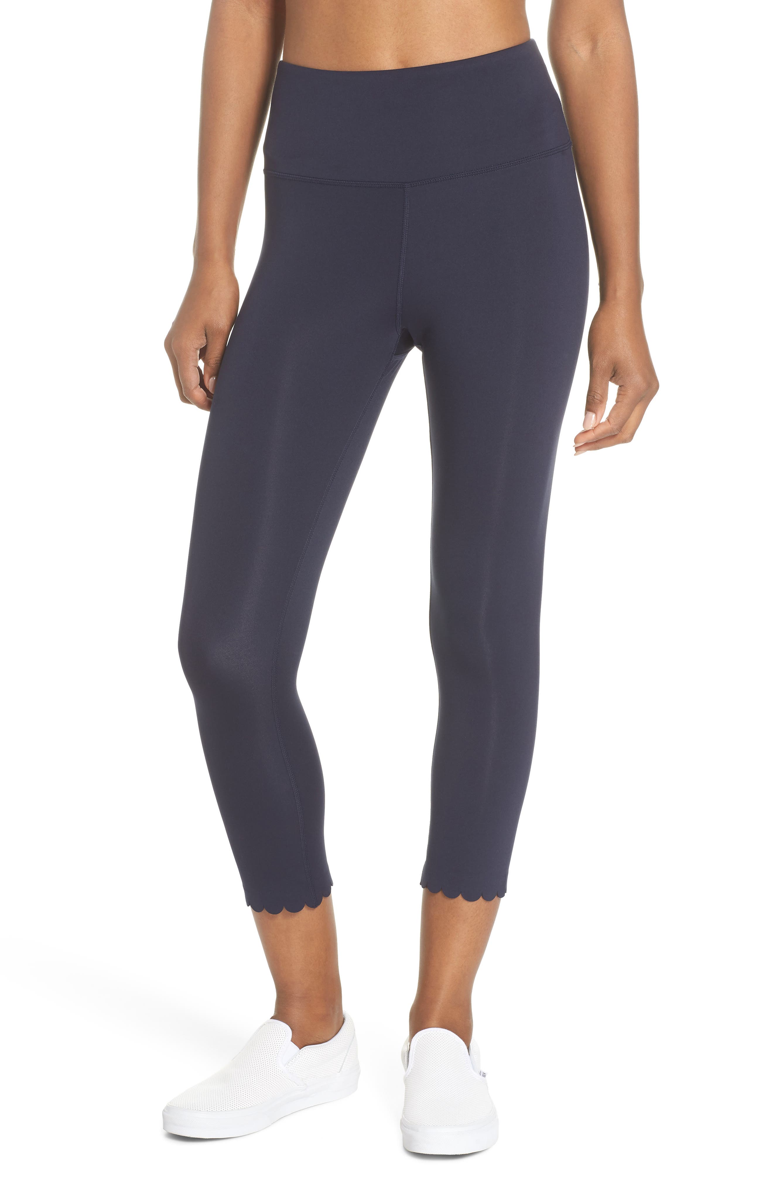Kate Spade New York Scallop Crop Leggings, Blue