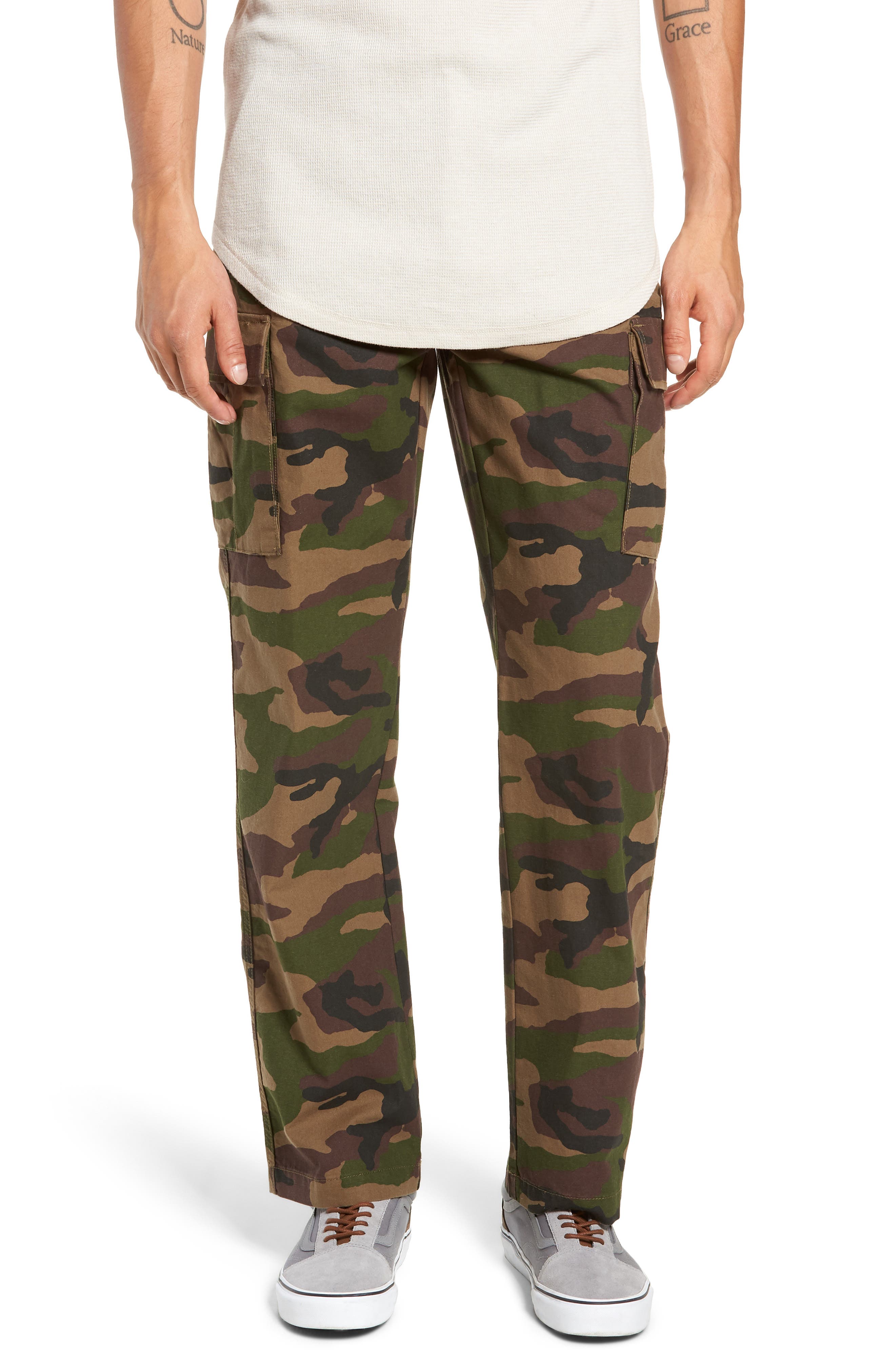Vans Draft Regular Fit Cargo Pants, Green