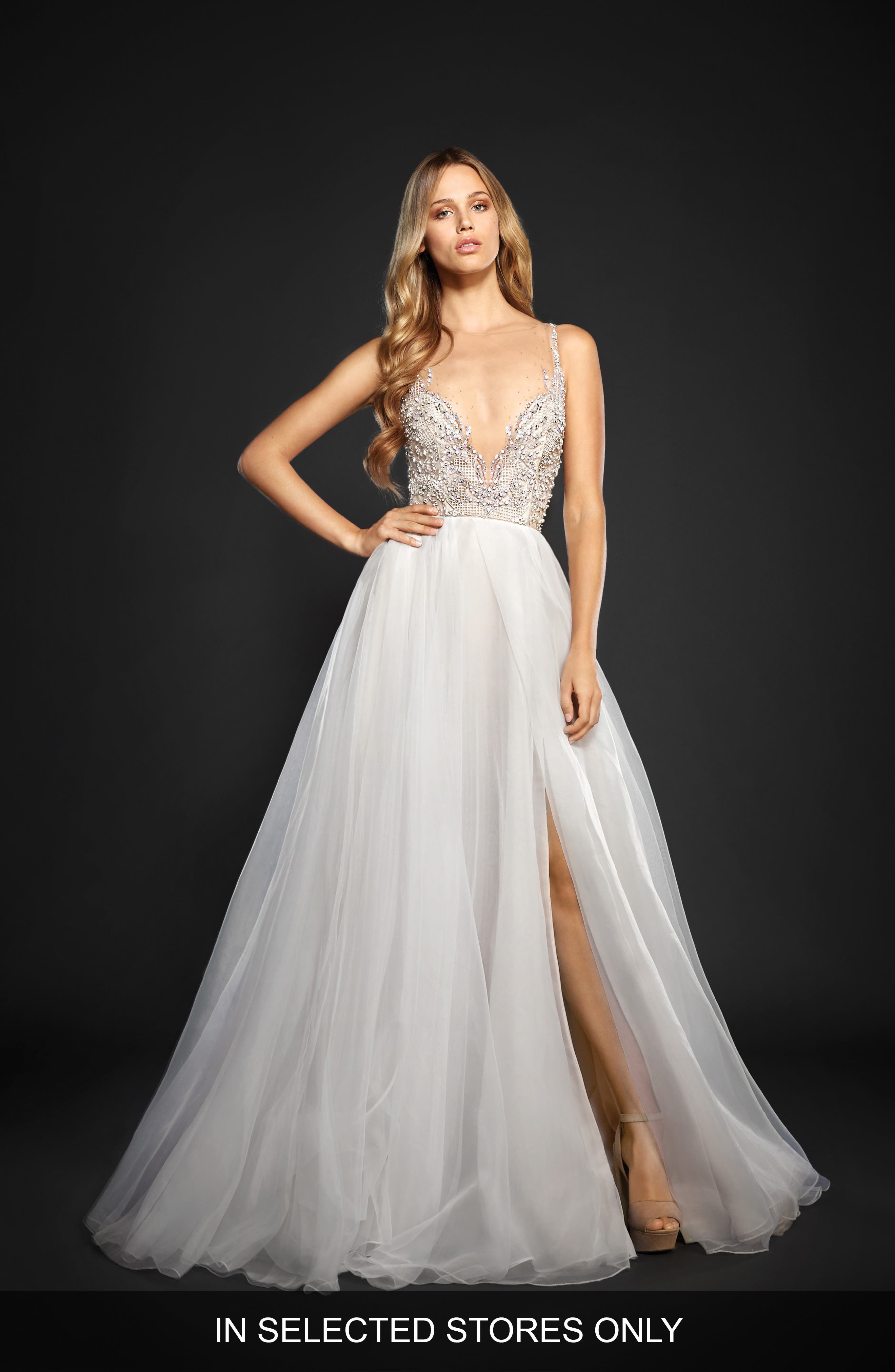Hayley Paige Kenny Organza A-Line Gown