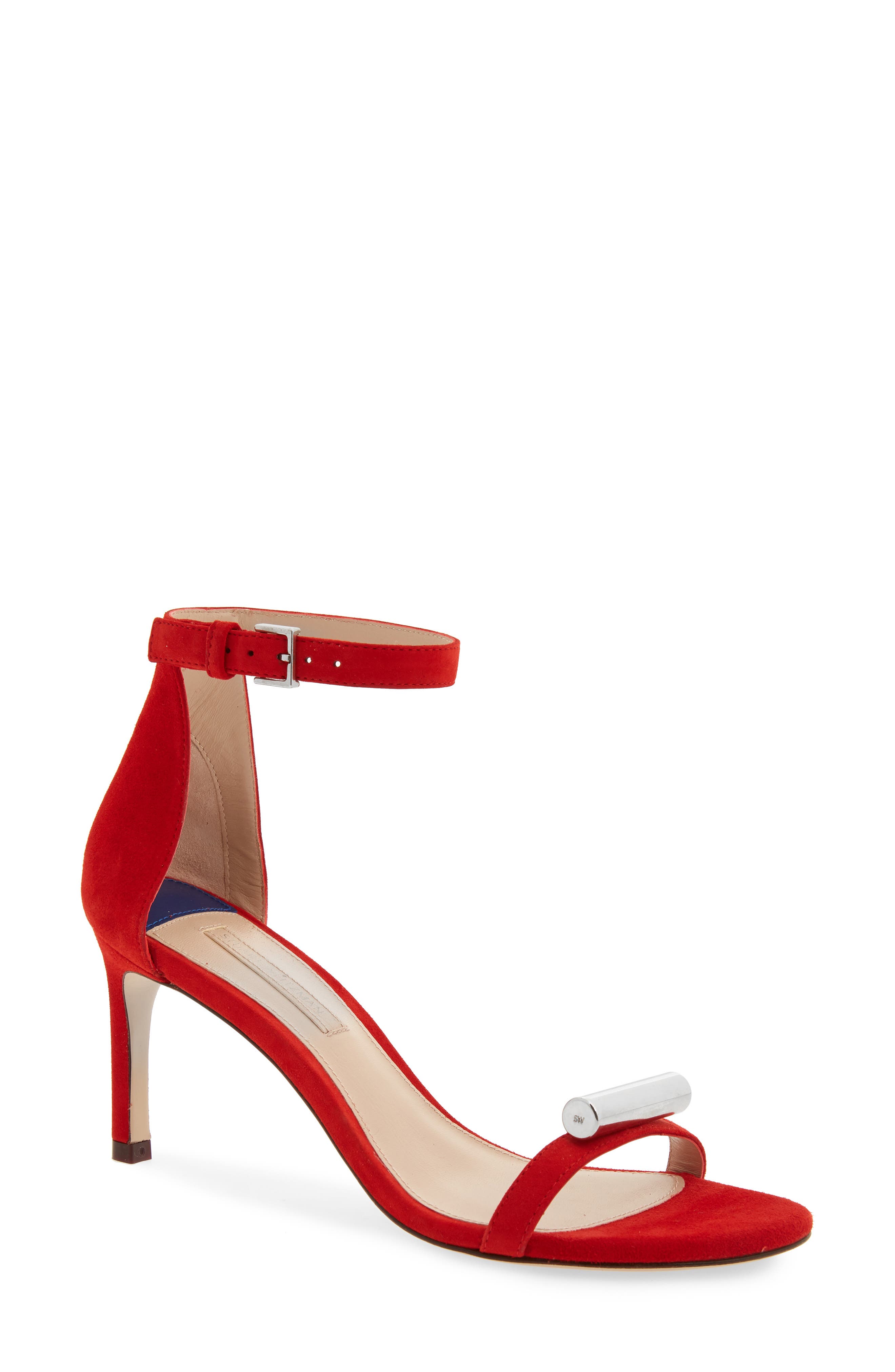 Stuart Weitzman Cylinder Sandal, Red