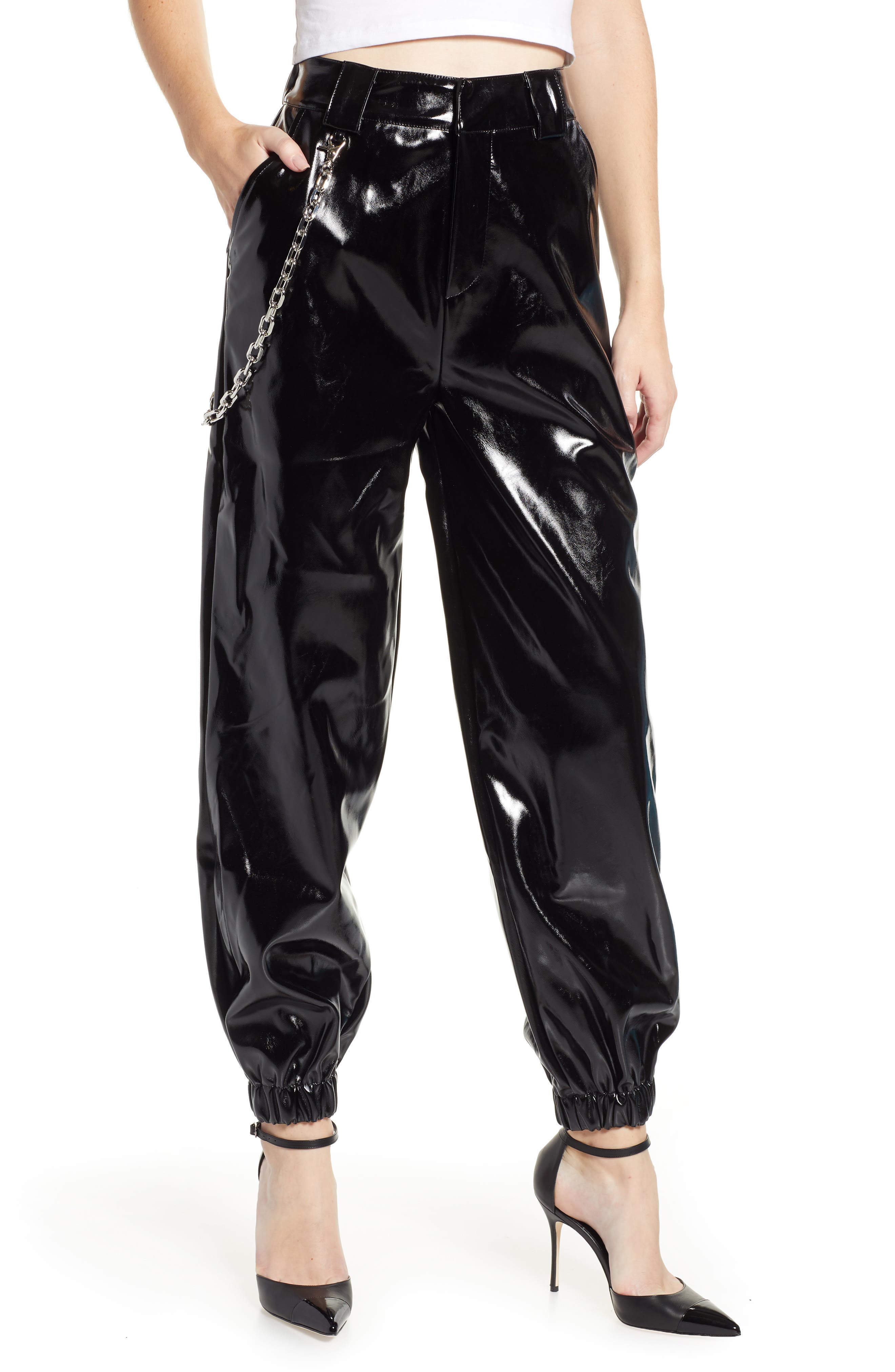 I.am. gia Cobain Coated Cargo Pants, Black