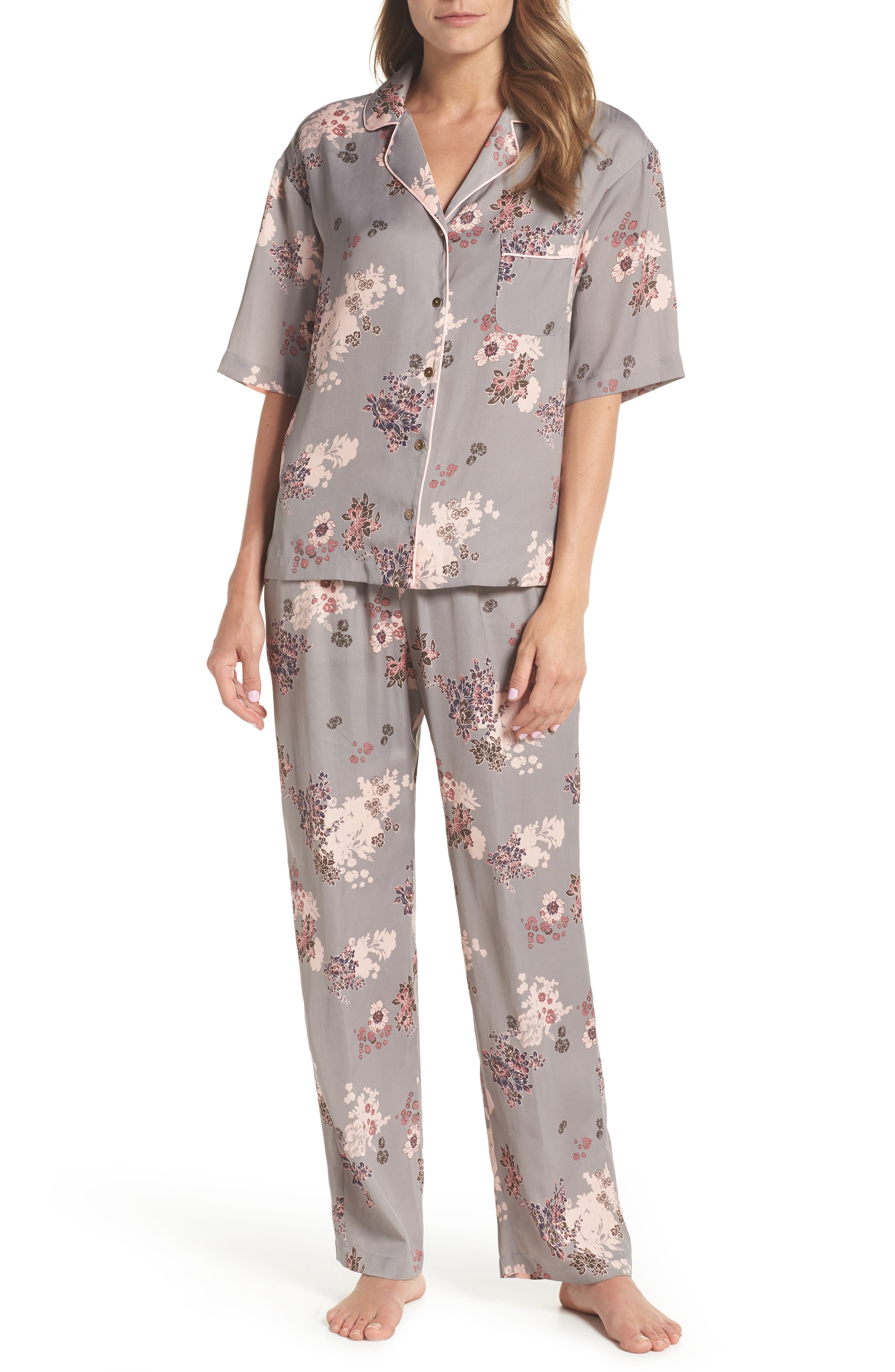 Nordstrom Lingerie Matte Satin Pajamas Nordstrom