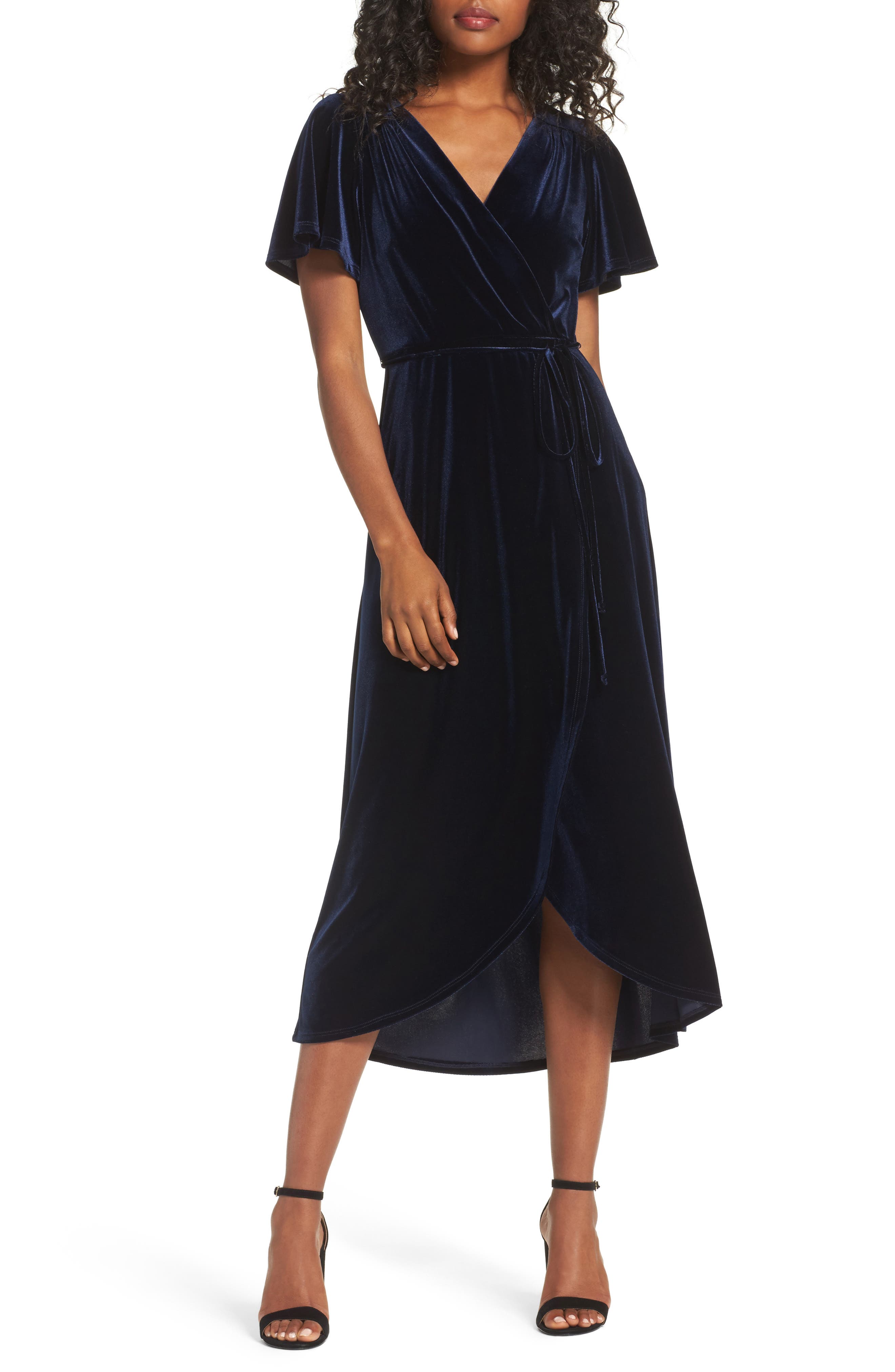 Chelsea28 Velvet Midi Dress