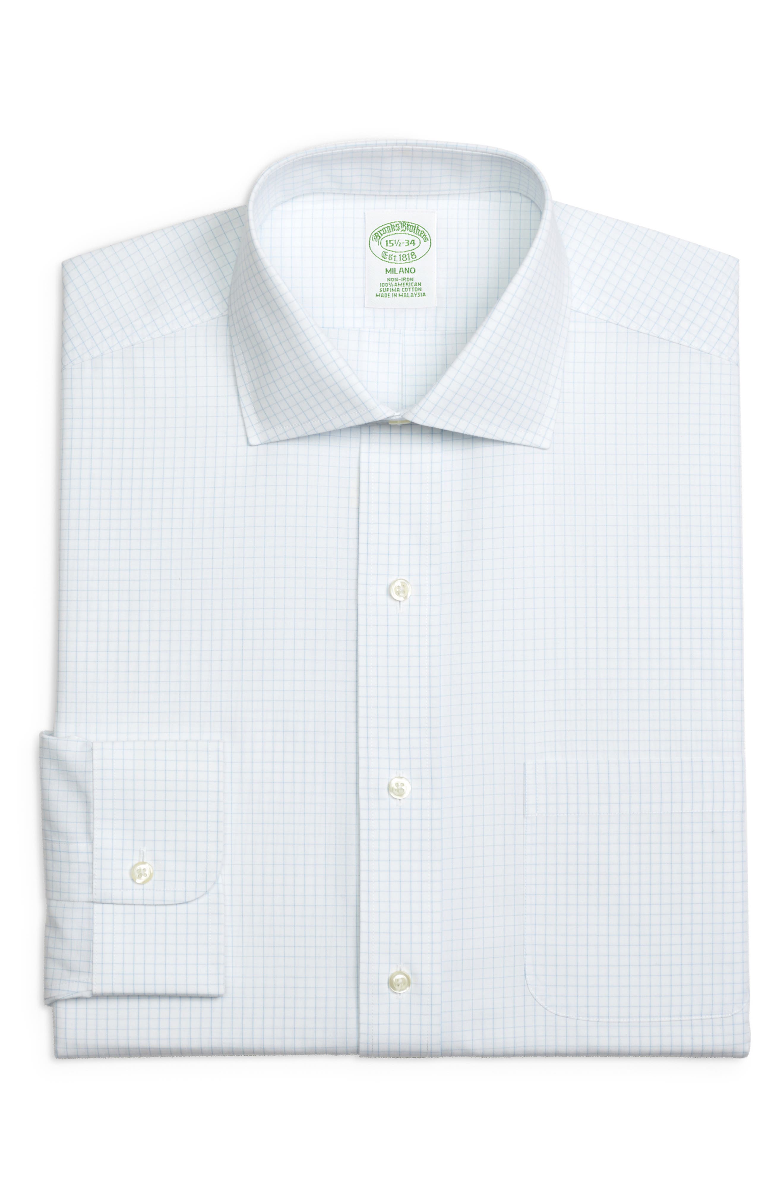 Brooks Brothers Trim Fit Check Dress Shirt (3 For $207)
