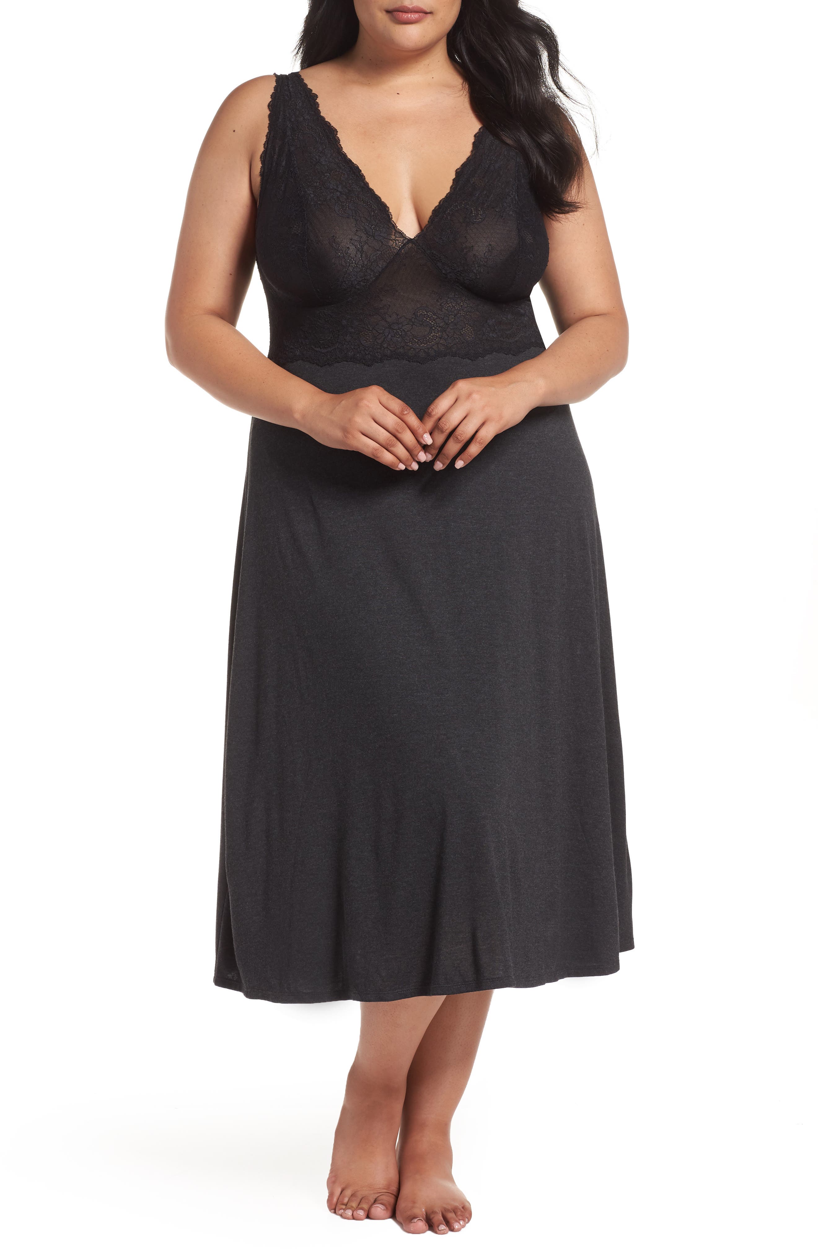 Plus Size Natori Luxe Shangri-La Nightgown
