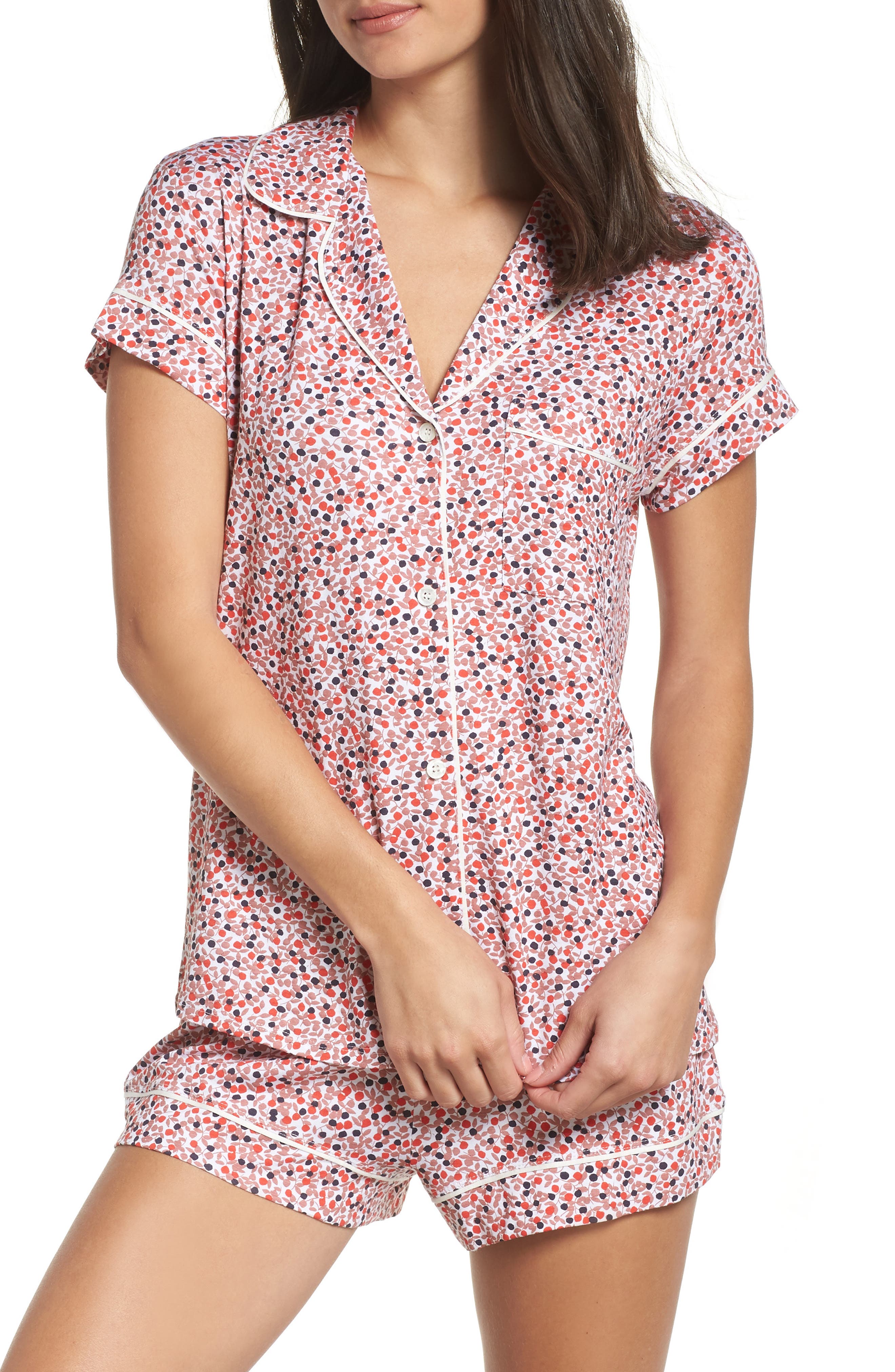 Eberjey Sleep Chic Short Pajamas, Pink