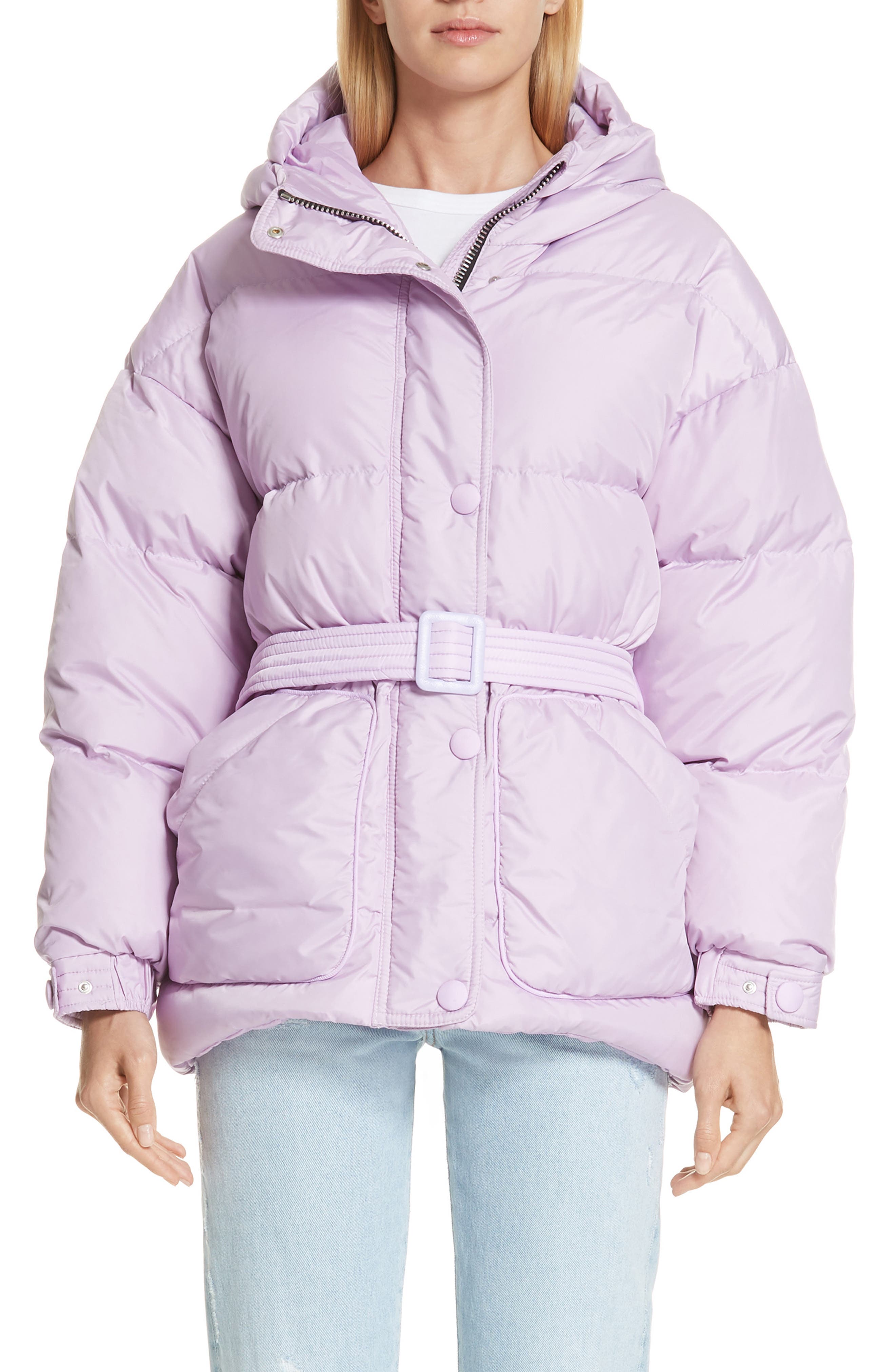 Ienki Ienki Michelin Hooded Down Puffer Coat, Purple