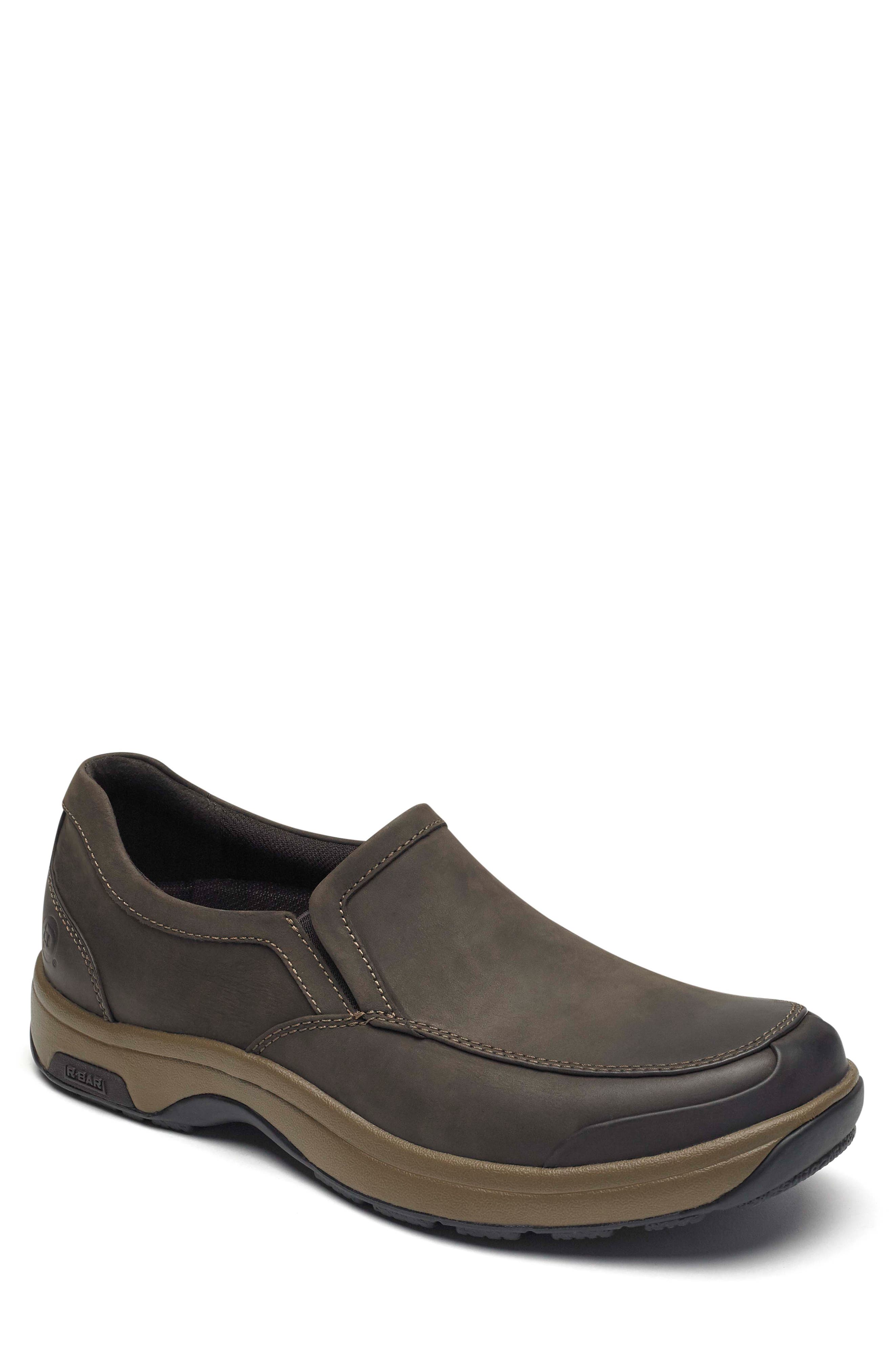 Dunham Battery Park Waterproof Slip-On, EEEE - Brown