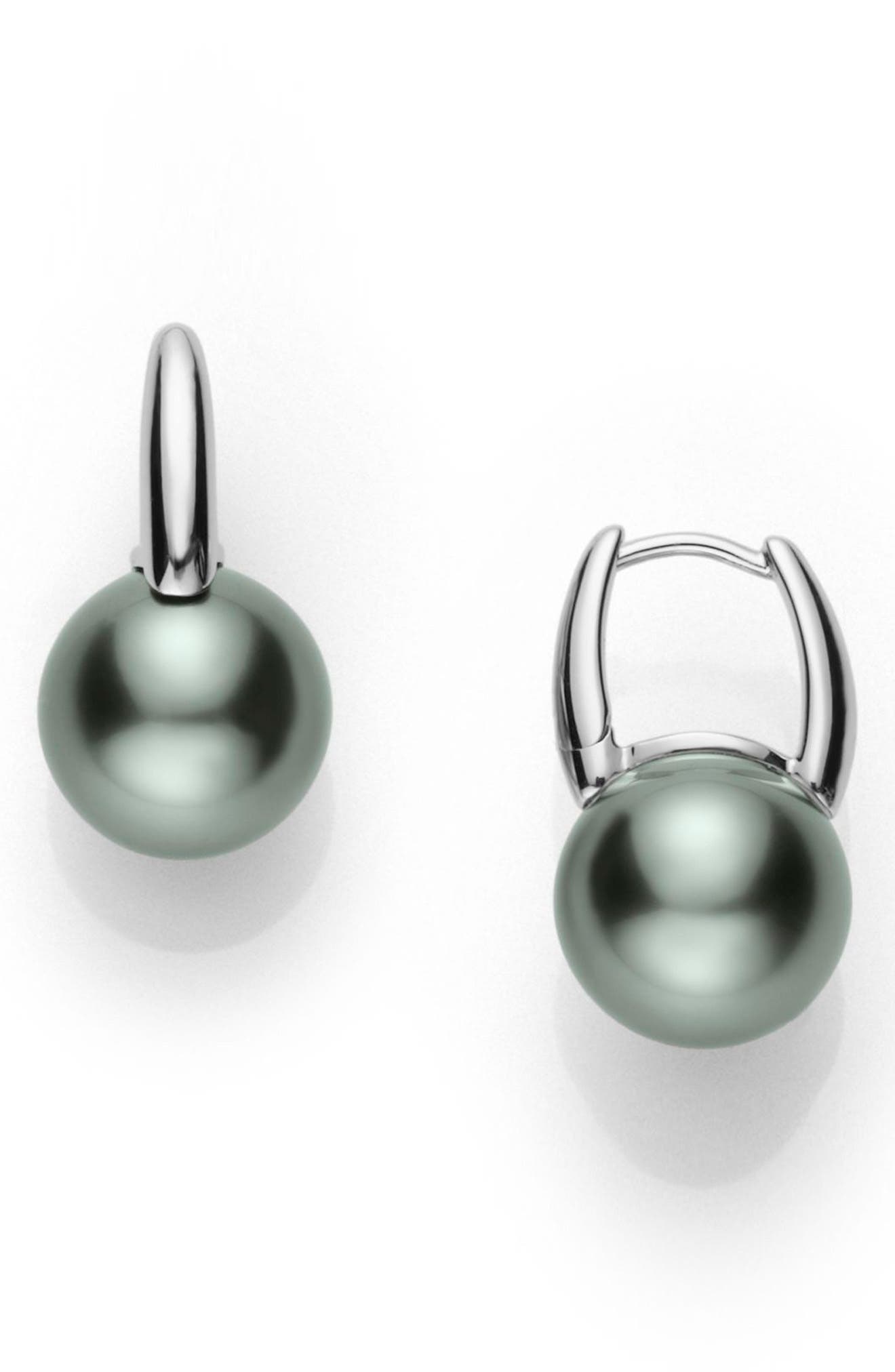 Mikimoto Classic Black Pearl Drop Earrings Nordstrom