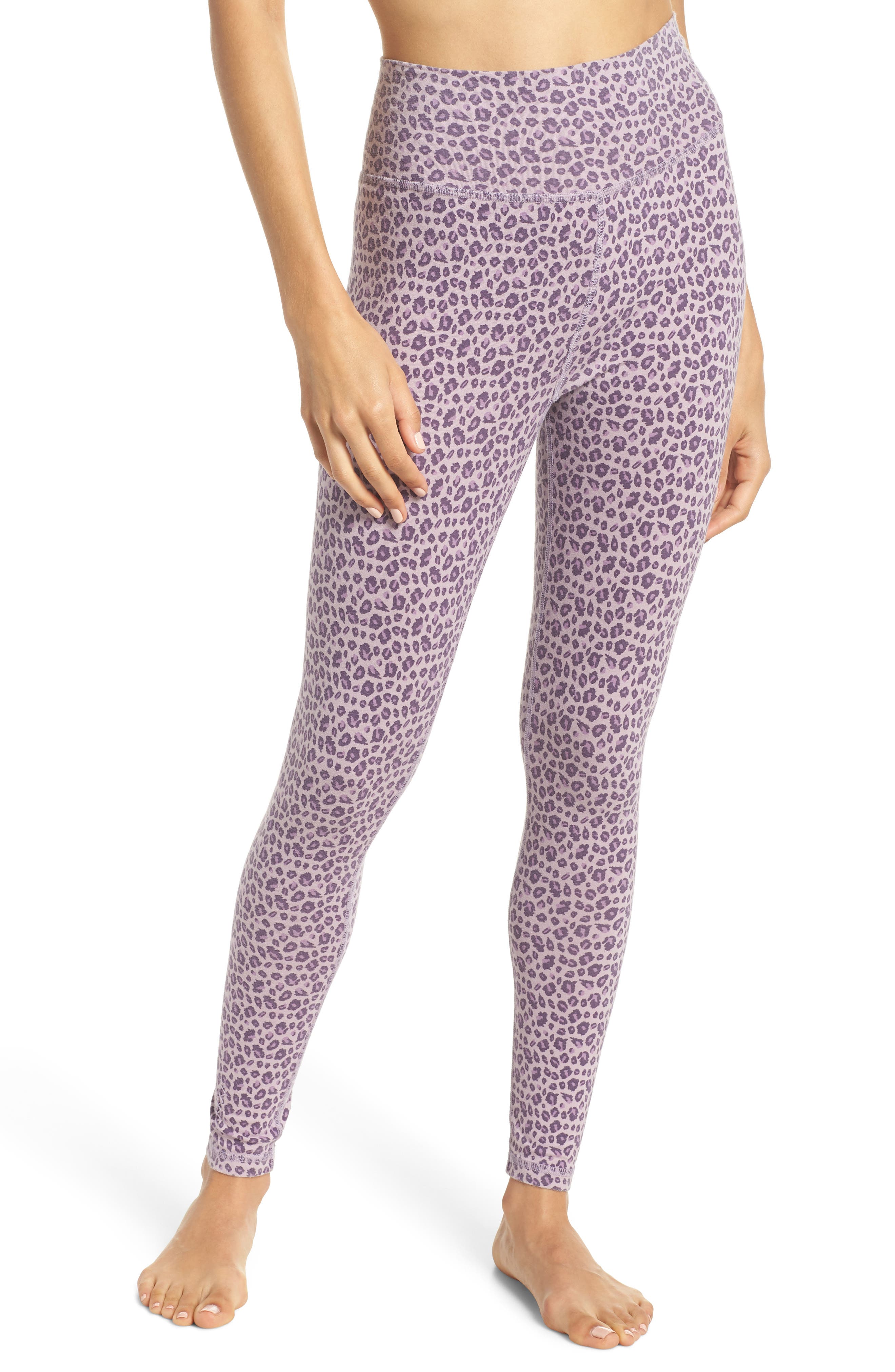 Ragdoll Leopard Print Leggings, Purple