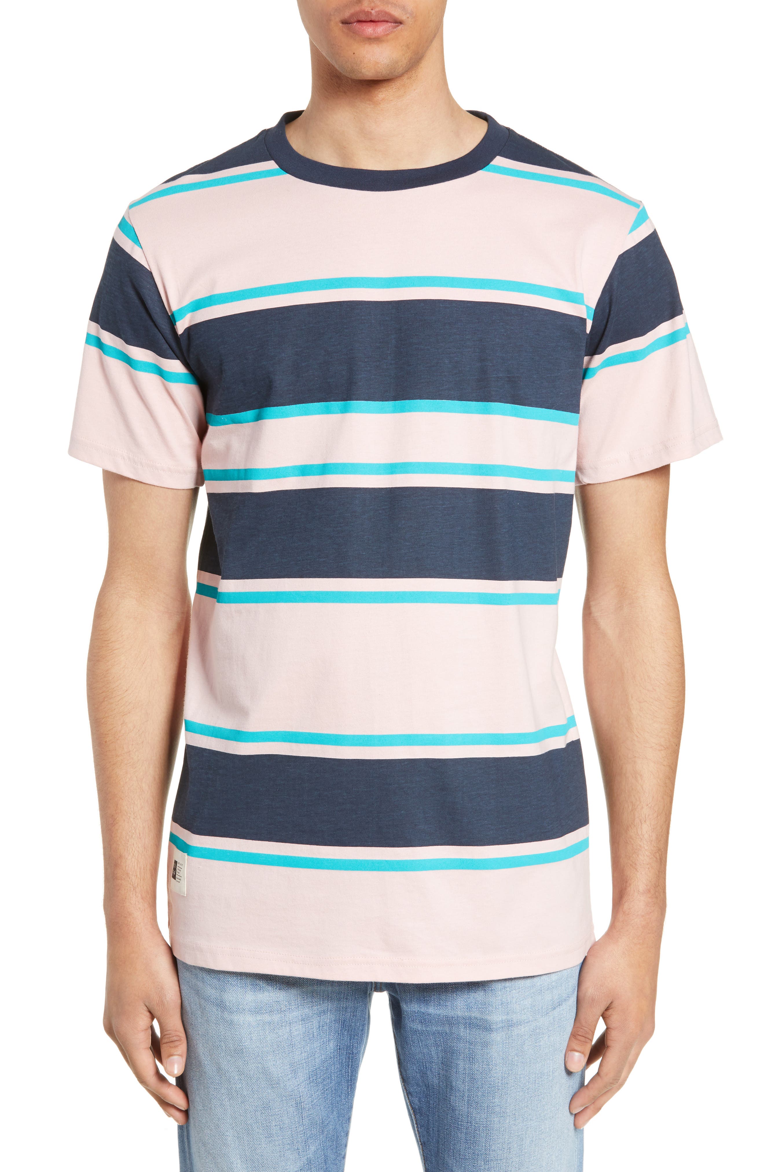 Lira Clothing Clickstripe T-Shirt, Pink