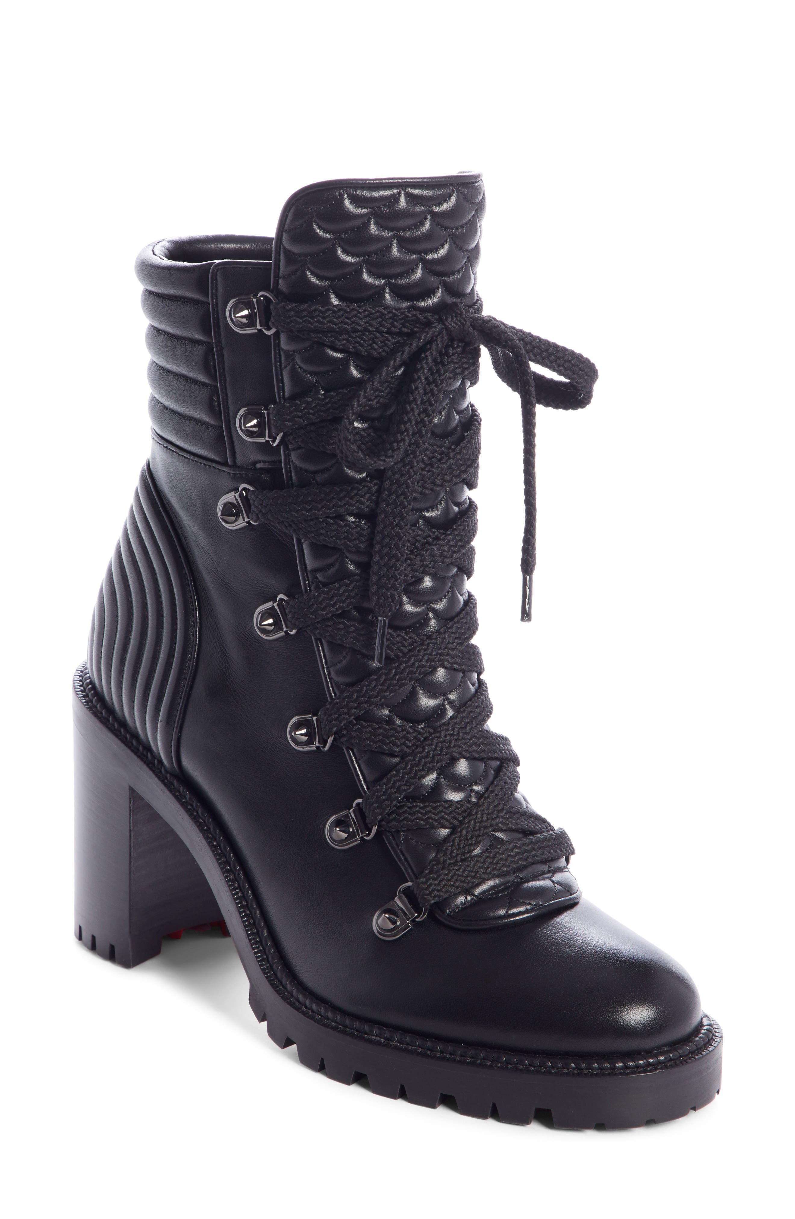 Christian Louboutin Mad Matelasse Bootie - Black