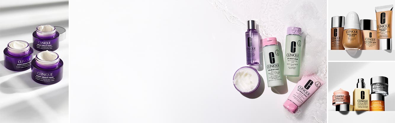 Clinique makeup and skin care products.