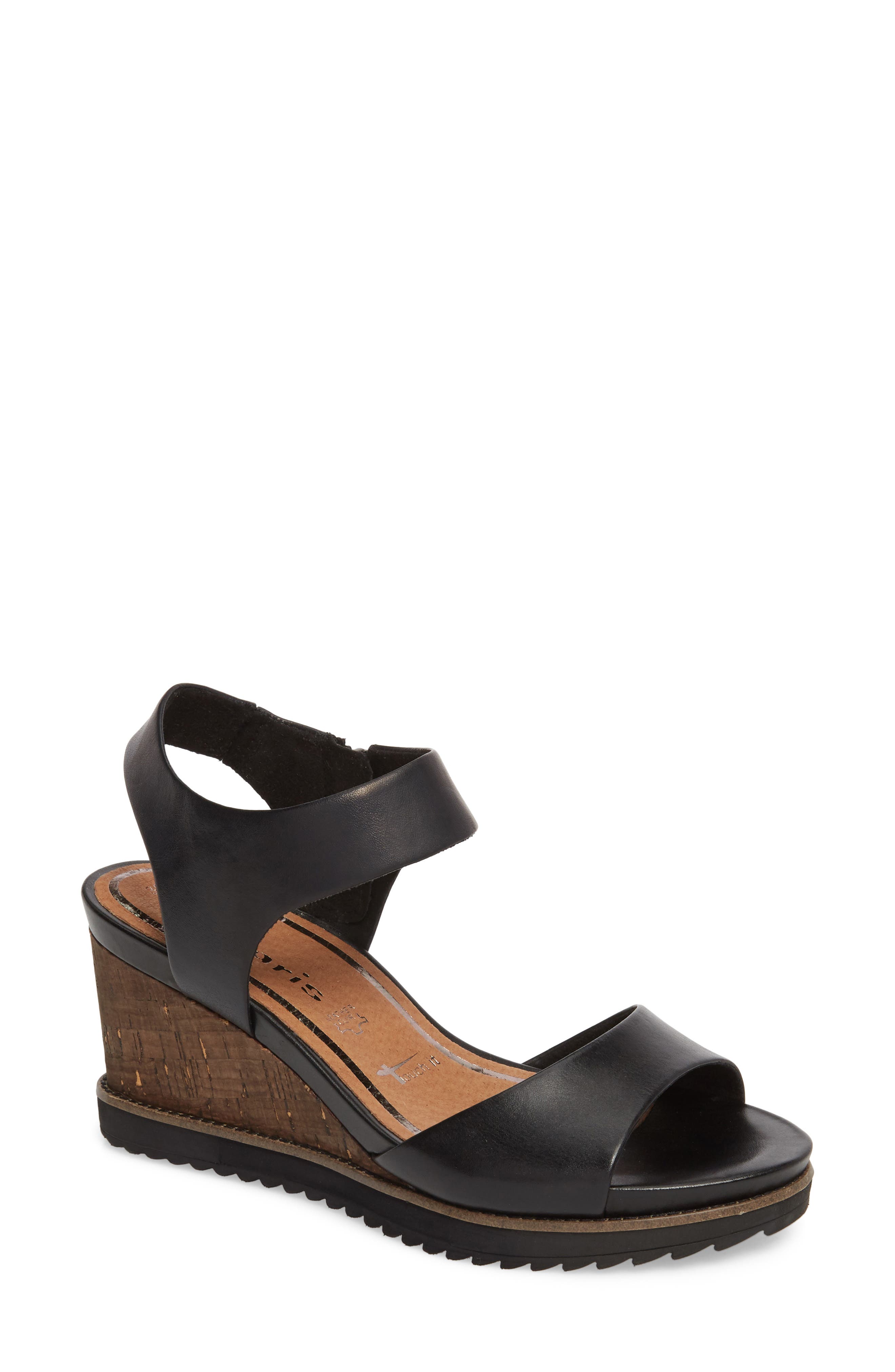 Tamaris 'Alis' Lug Sole Wedge Sandal (Women) Nordstrom