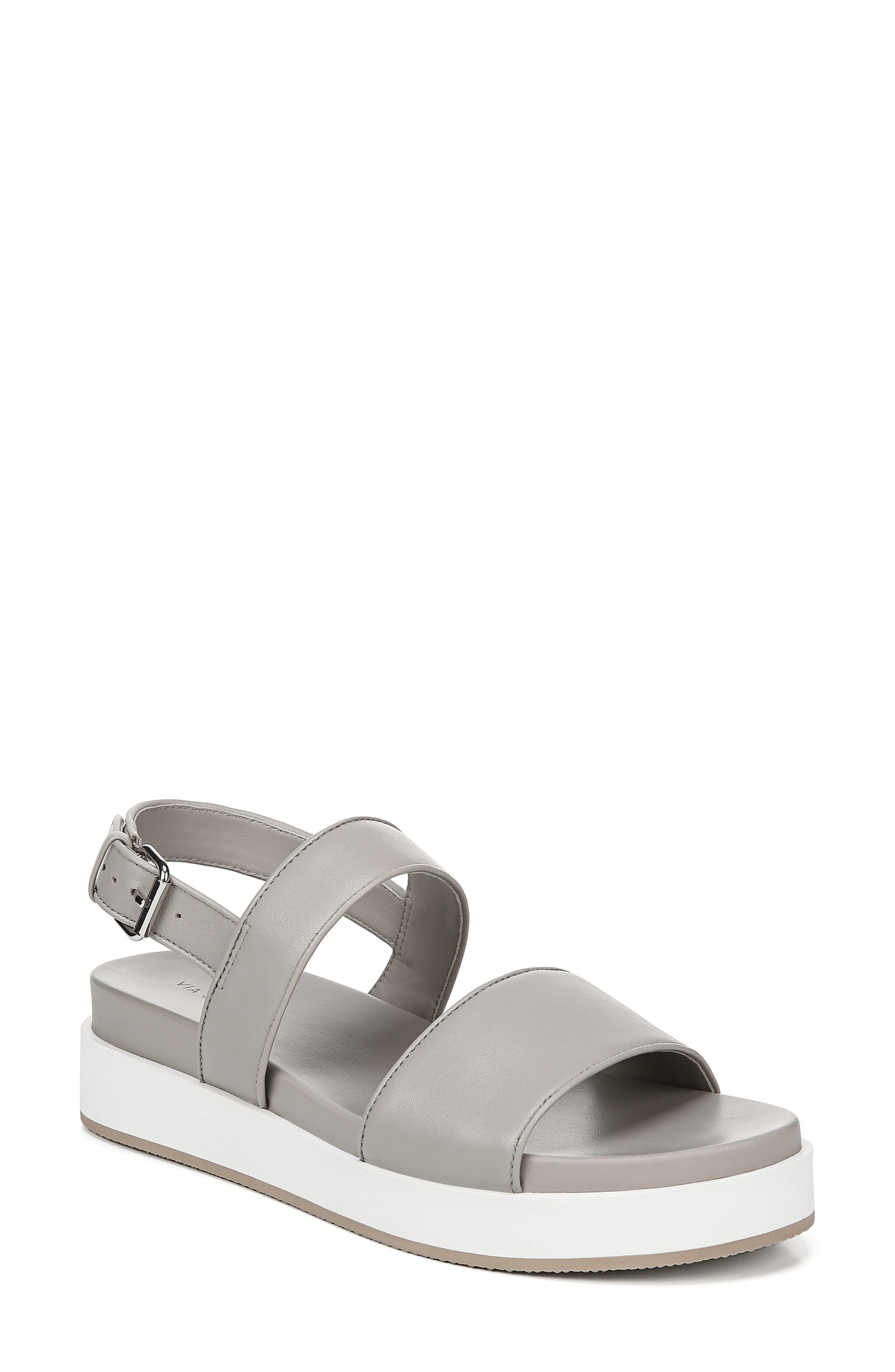Via Spiga Davi Platform Sandal, Grey