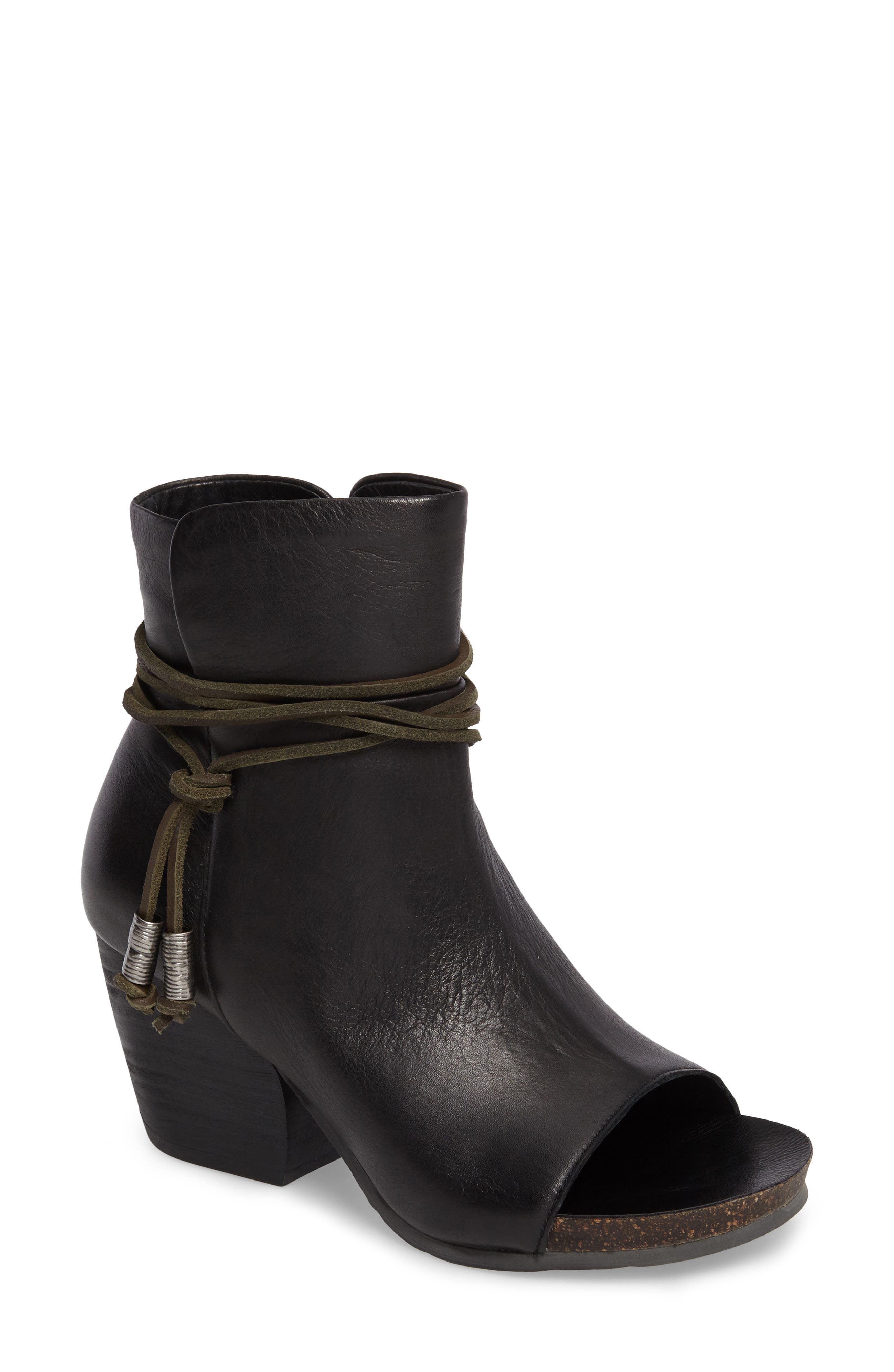 Otbt Open Toe Bootie- Black
