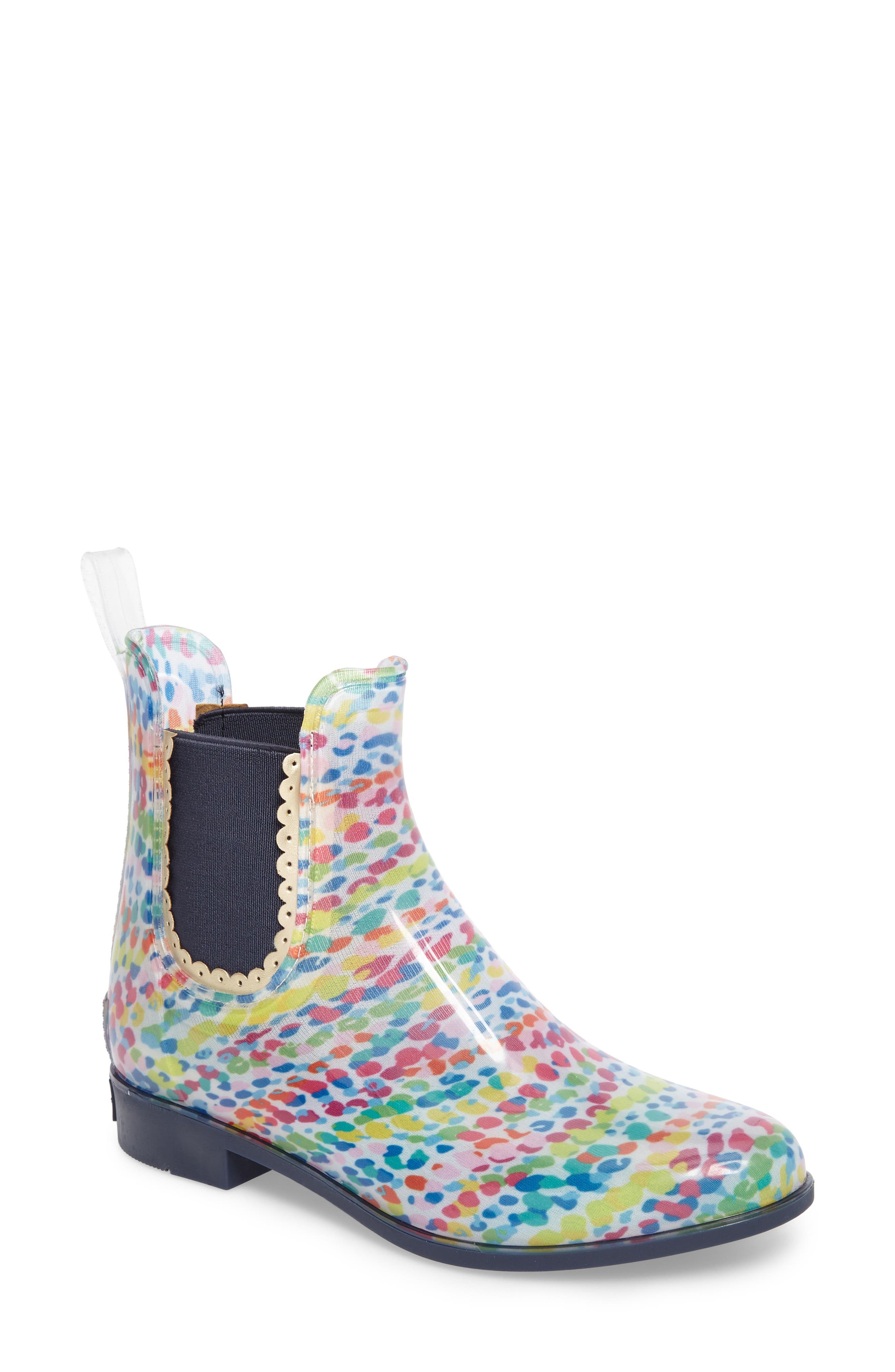 Jack Rogers Sallie Chelsea Waterproof Rain Waterproof Bootie, Blue/green