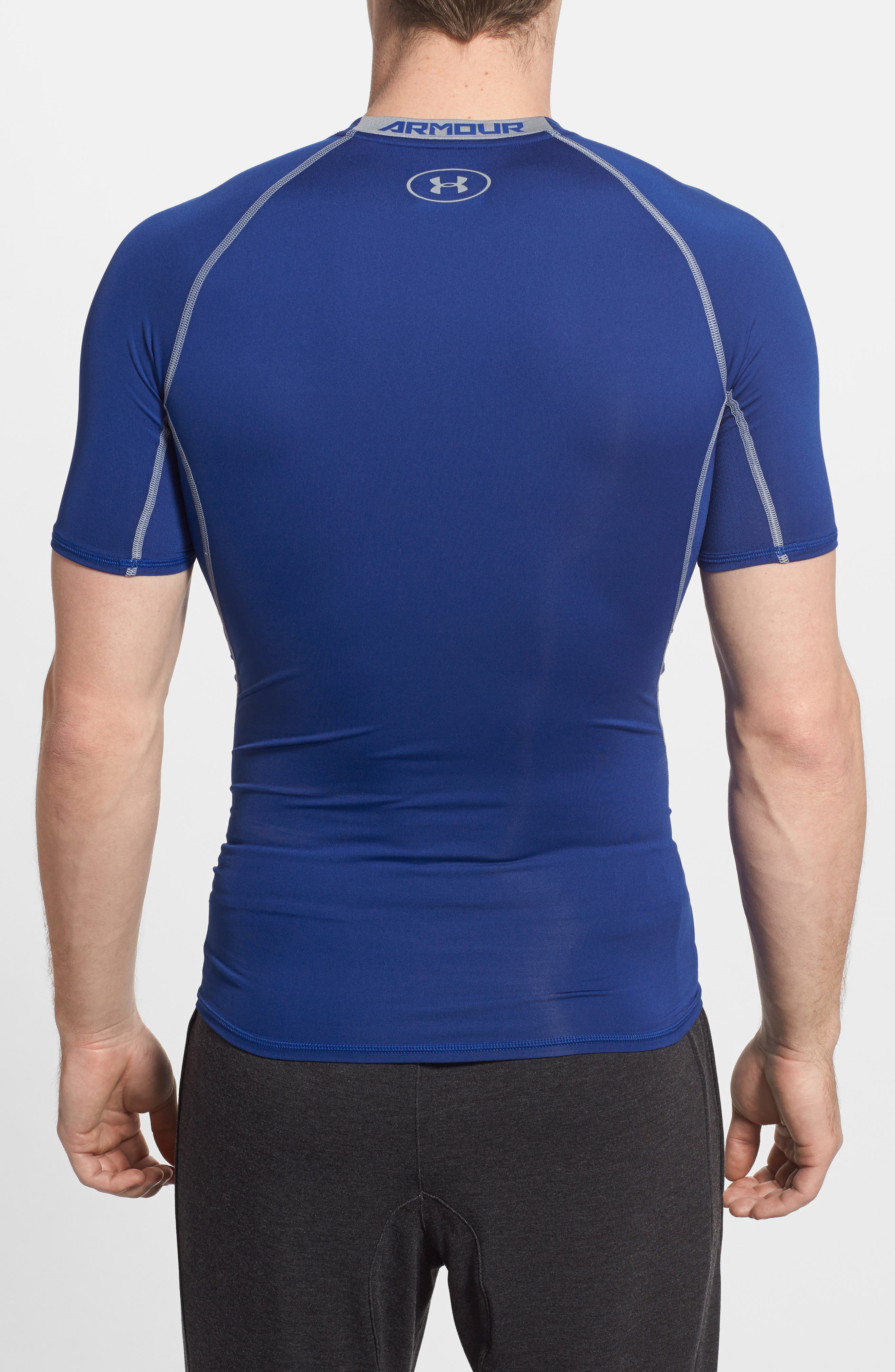 Under Armour Heatgear Compression Fit T-Shirt, Blue