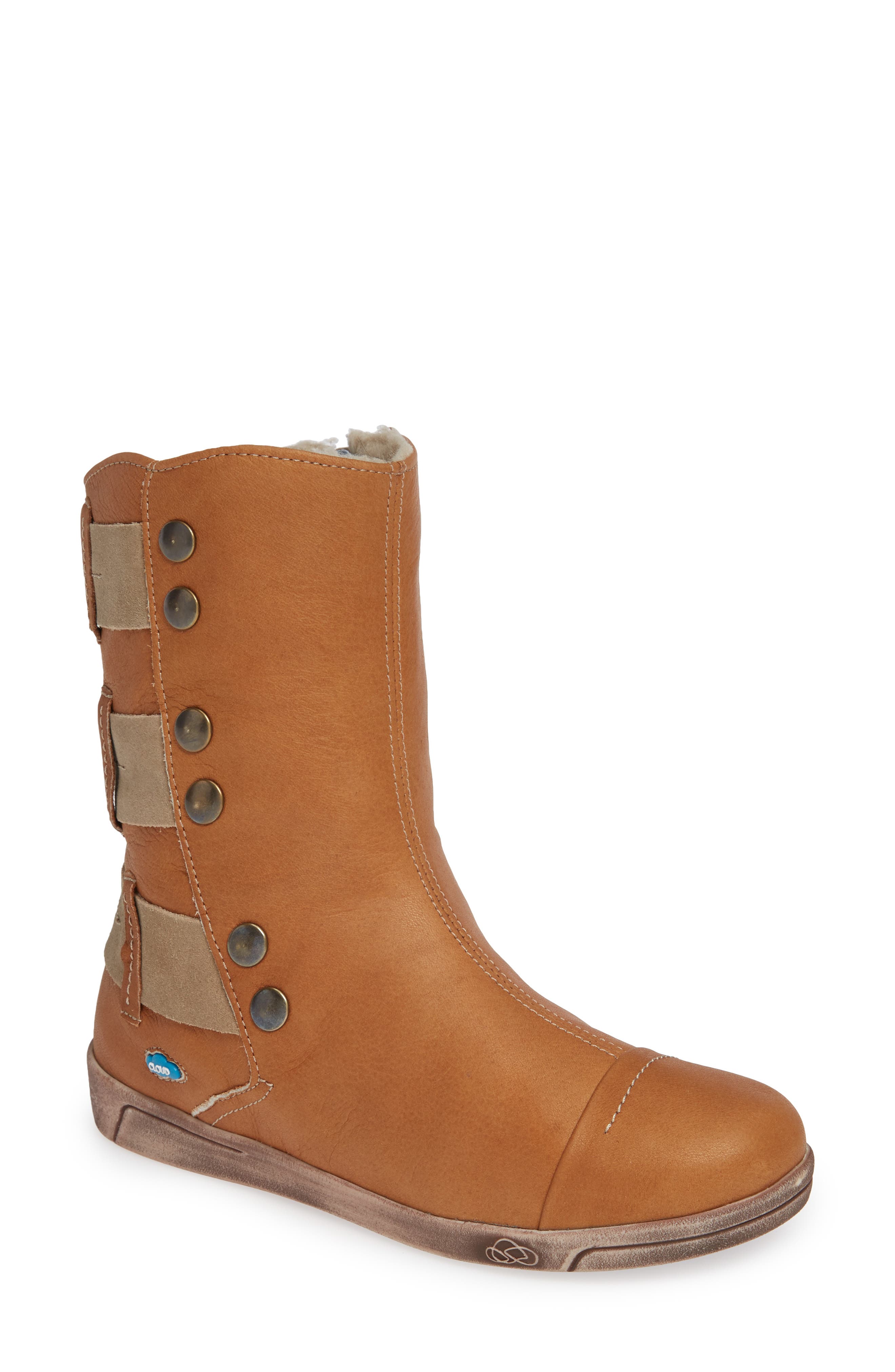 Cloud Amber Wool Lined Bootie-12 - Beige