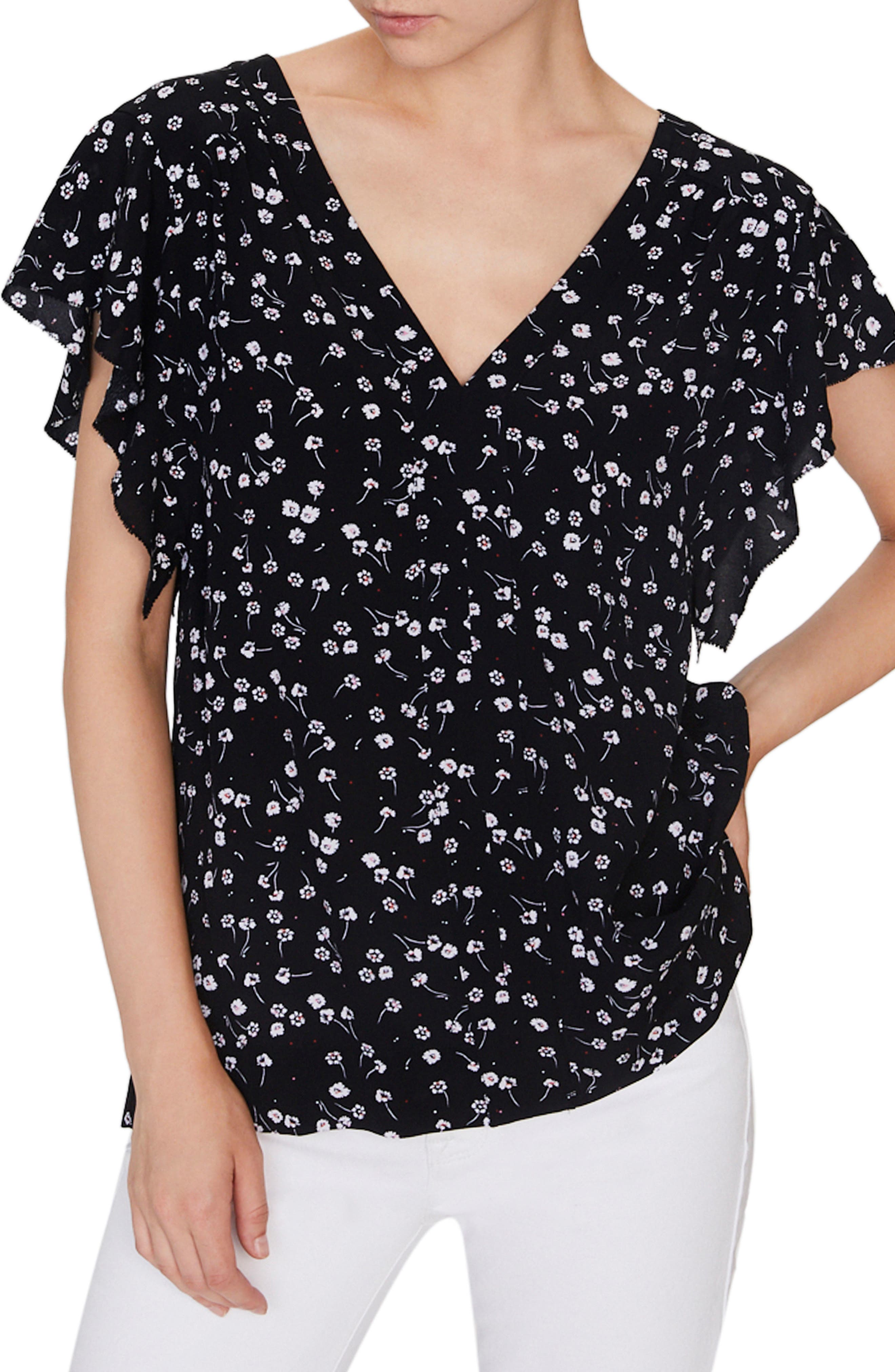 Sanctuary Tops COUNTRYSIDE FLORAL FLOWY TOP