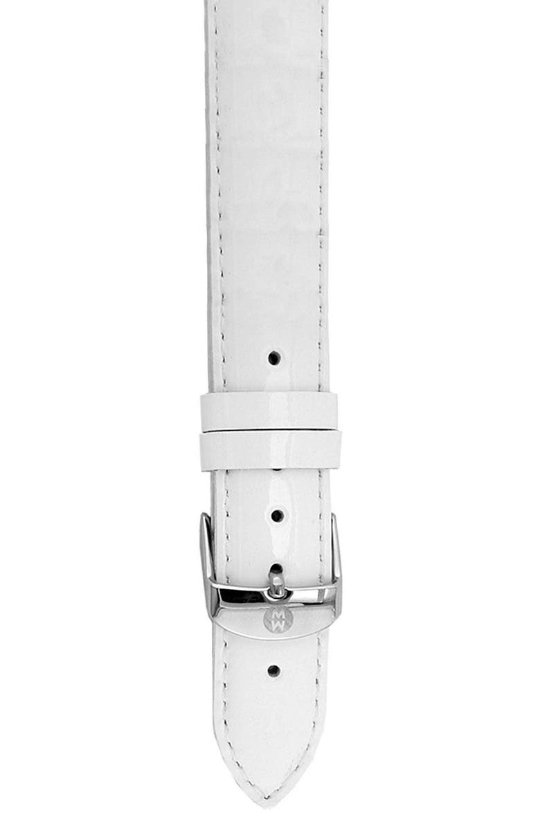 MICHELE 16mm Patent Leather Watch Strap | Nordstrom