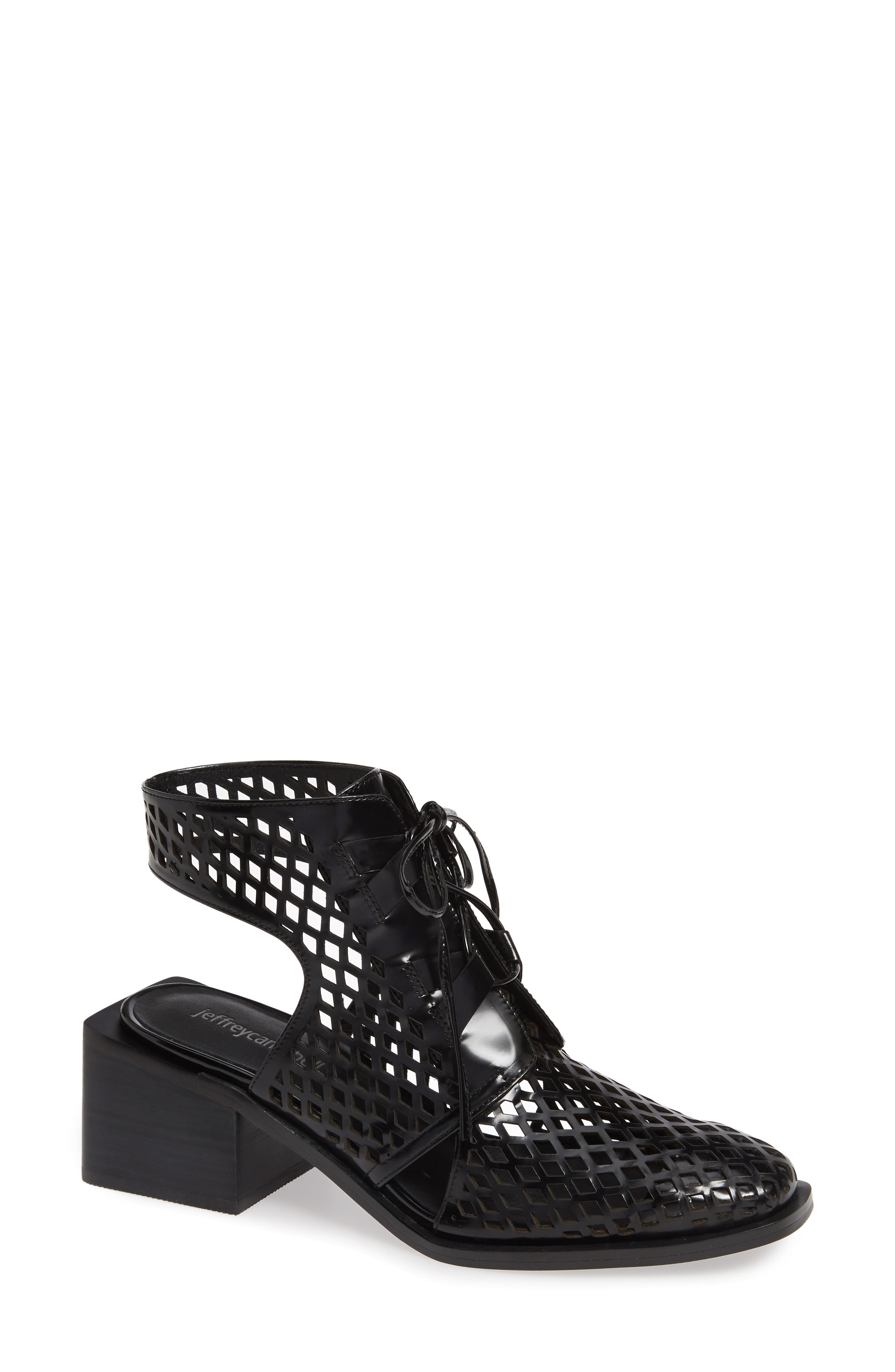 Jeffrey Campbell Dixy Open Tie Bootie- Black