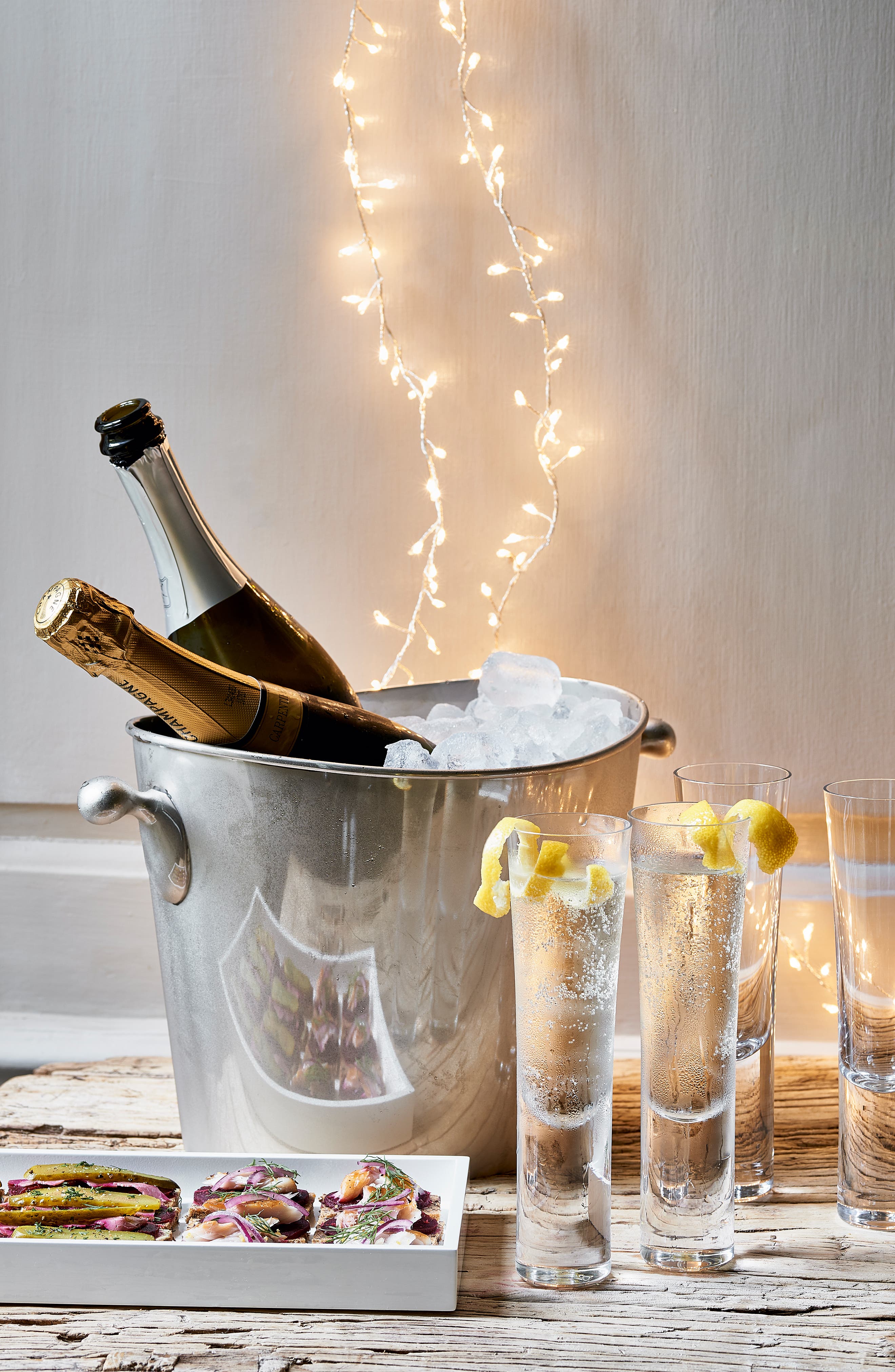 The White Company Set of 4 Stemless Champagne Flutes | Nordstrom