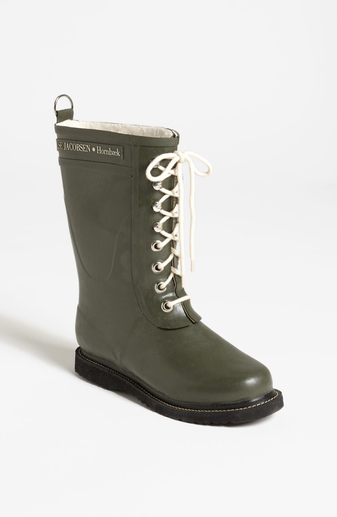 Ilse Jacobsen Rubber Waterproof Boot, Green