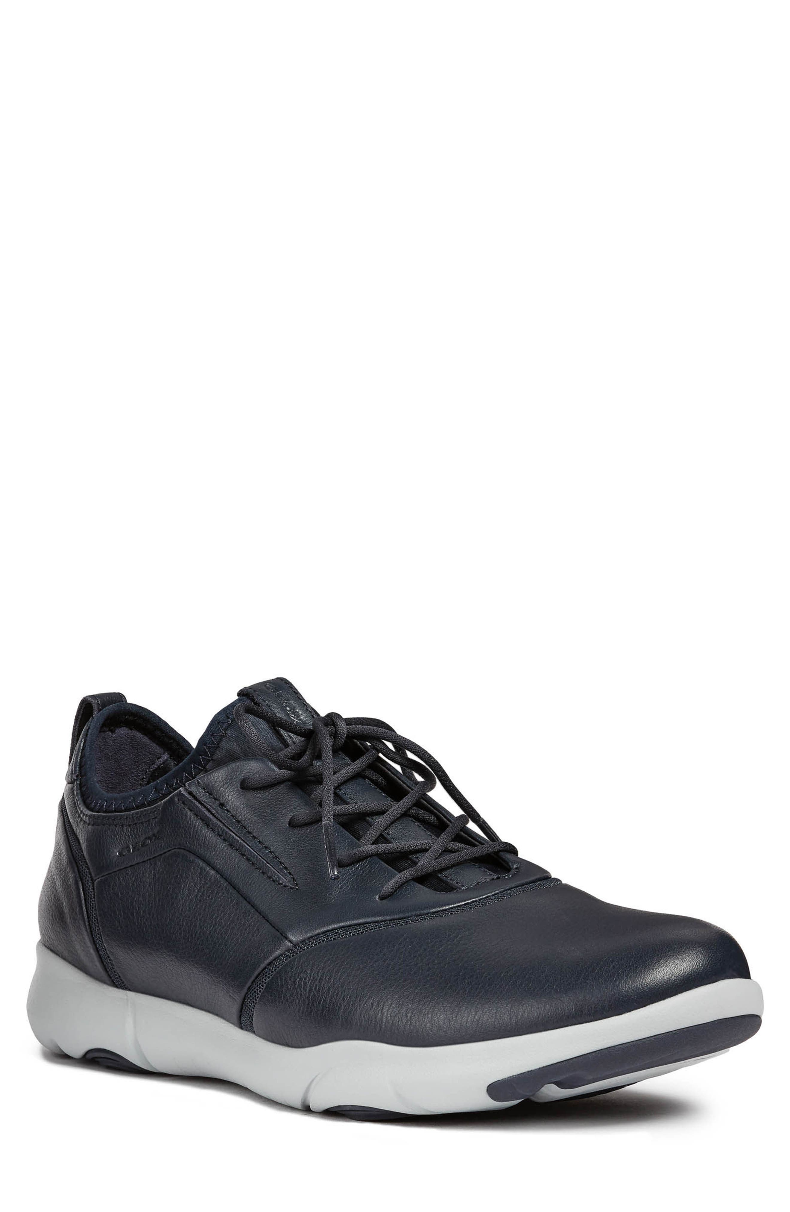 Geox Nebula S 4 Lace-Up Sneaker, Blue