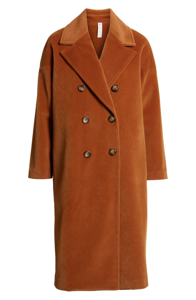 Oversize Midi Coat, Alternate, color, BURNT CAMEL