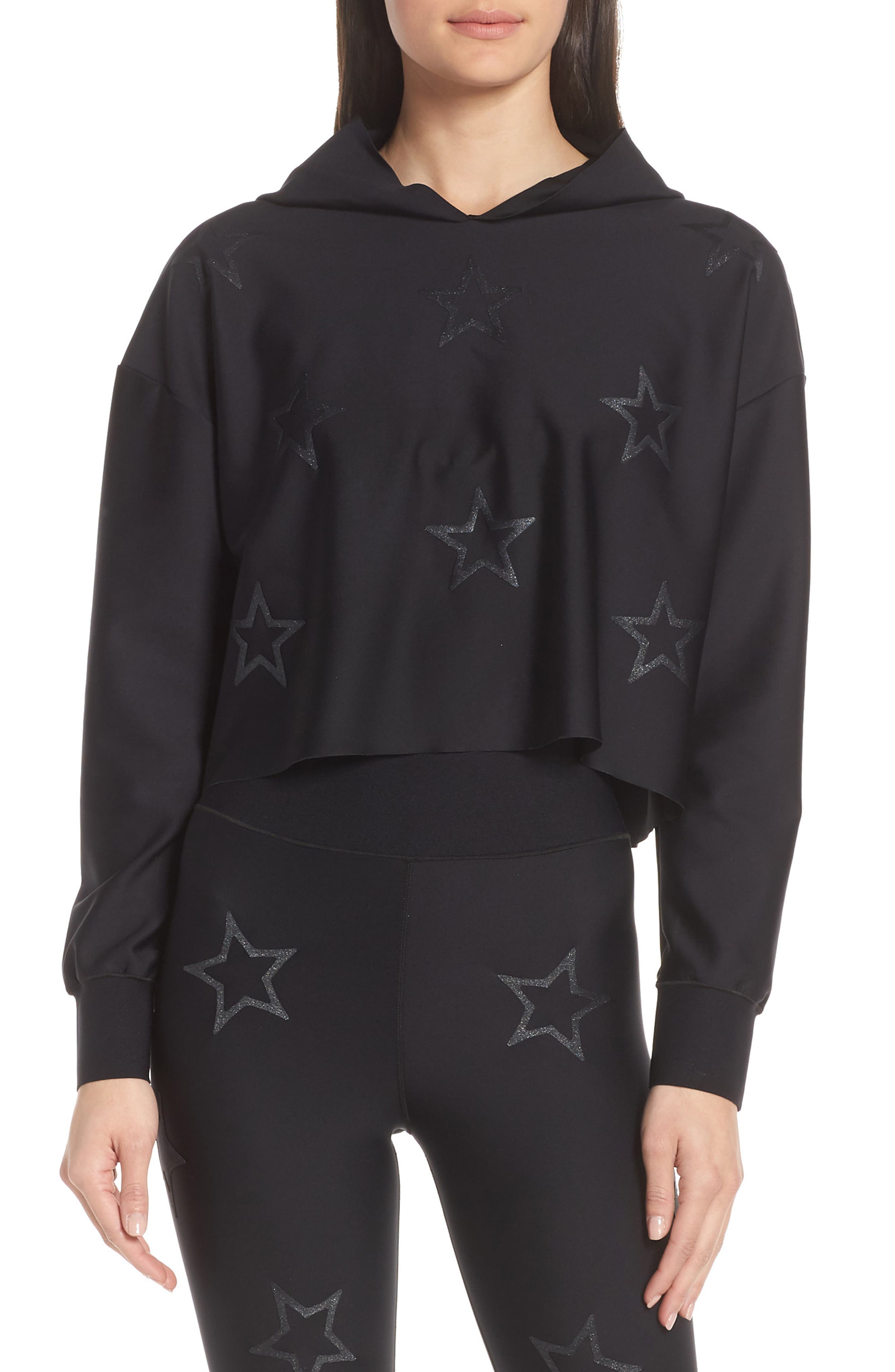 Ultracor Super Drop Crop Hoodie, Black
