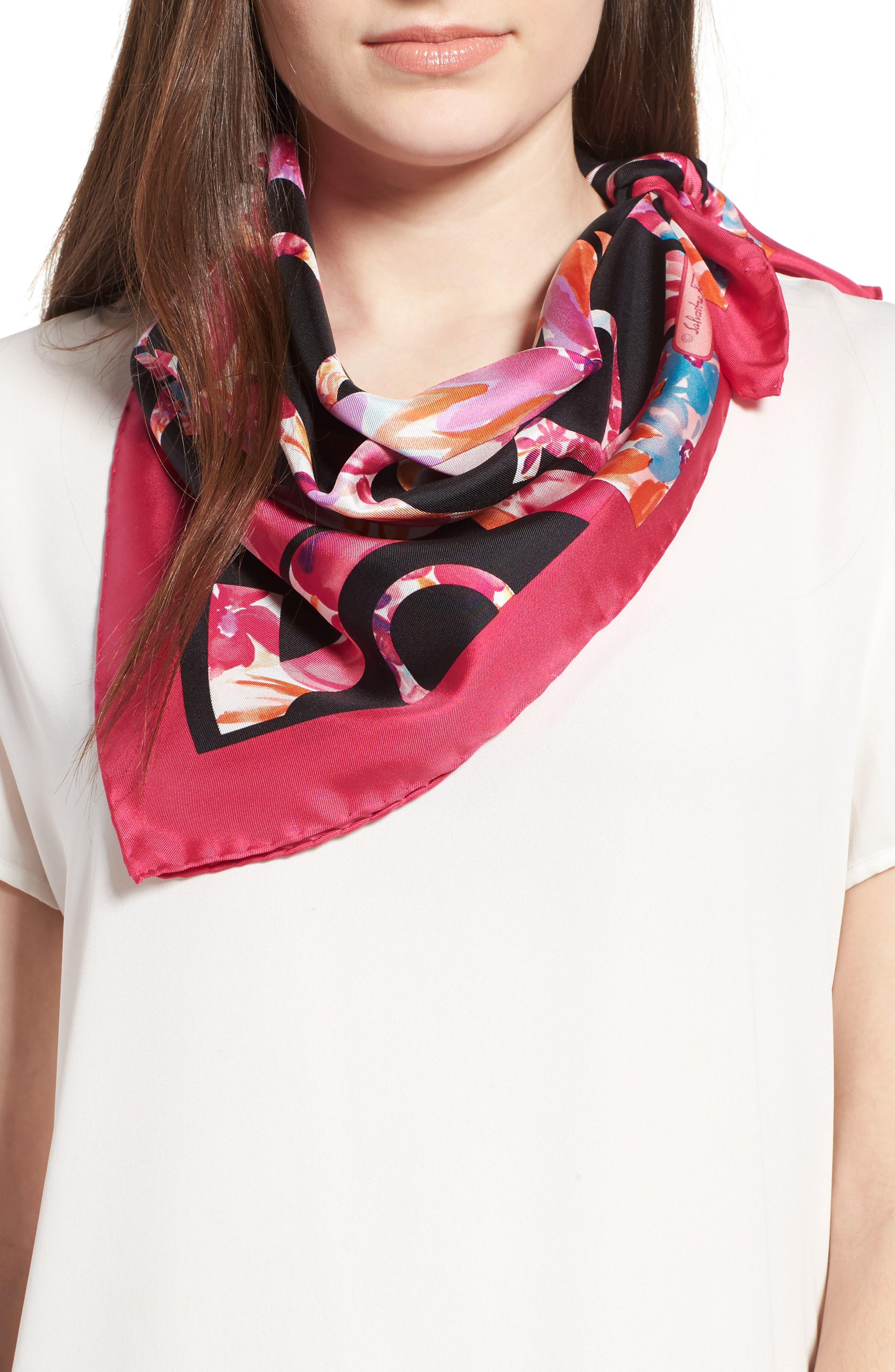 Salvatore Ferragamo Silk Scarf Nordstrom