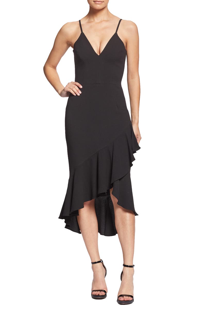 Dress the Population Wendy High/Low Ruffle Cocktail Dress | Nordstrom