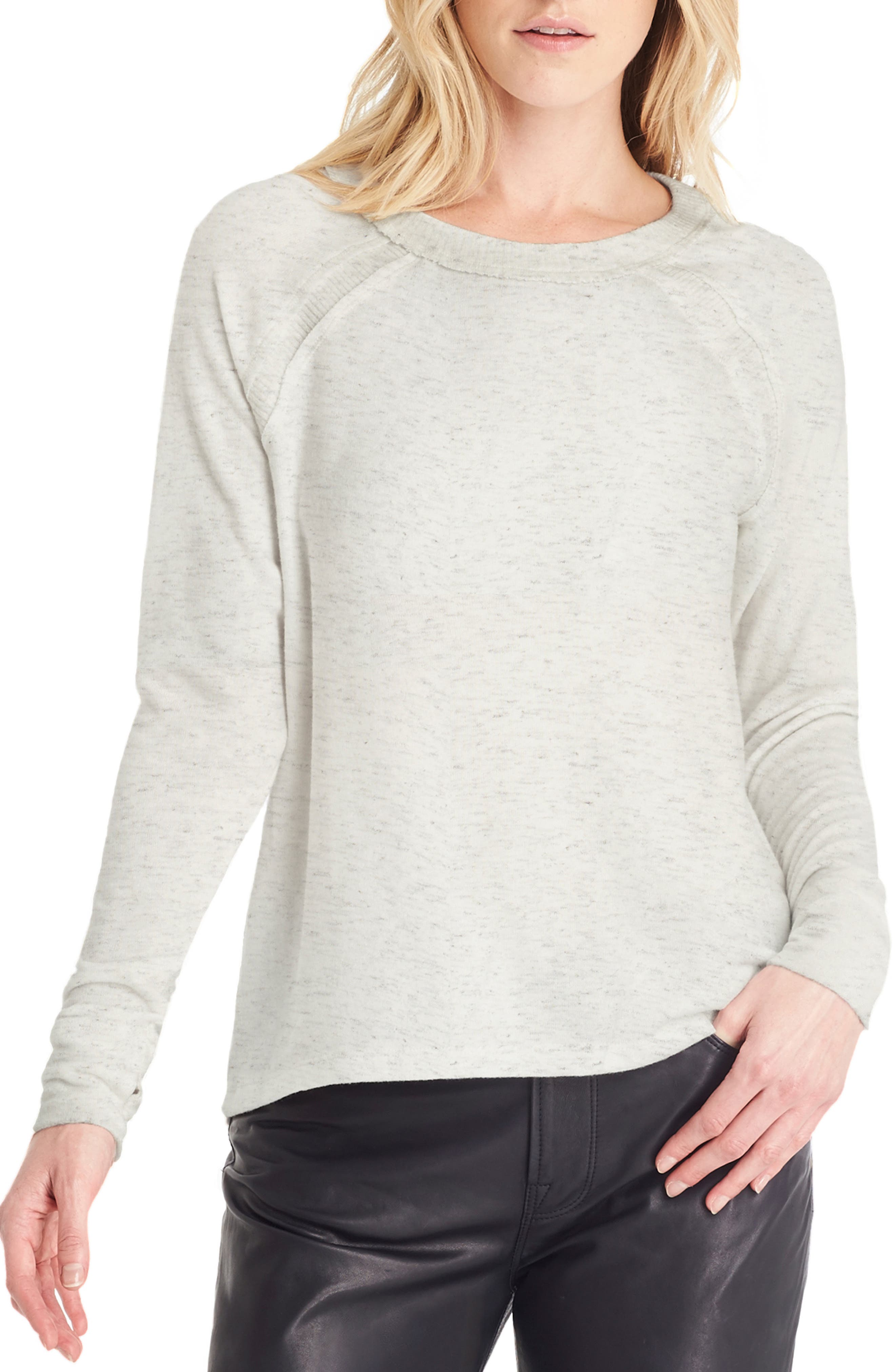 Michael Stars Thumbhole Sleeve Top, Grey