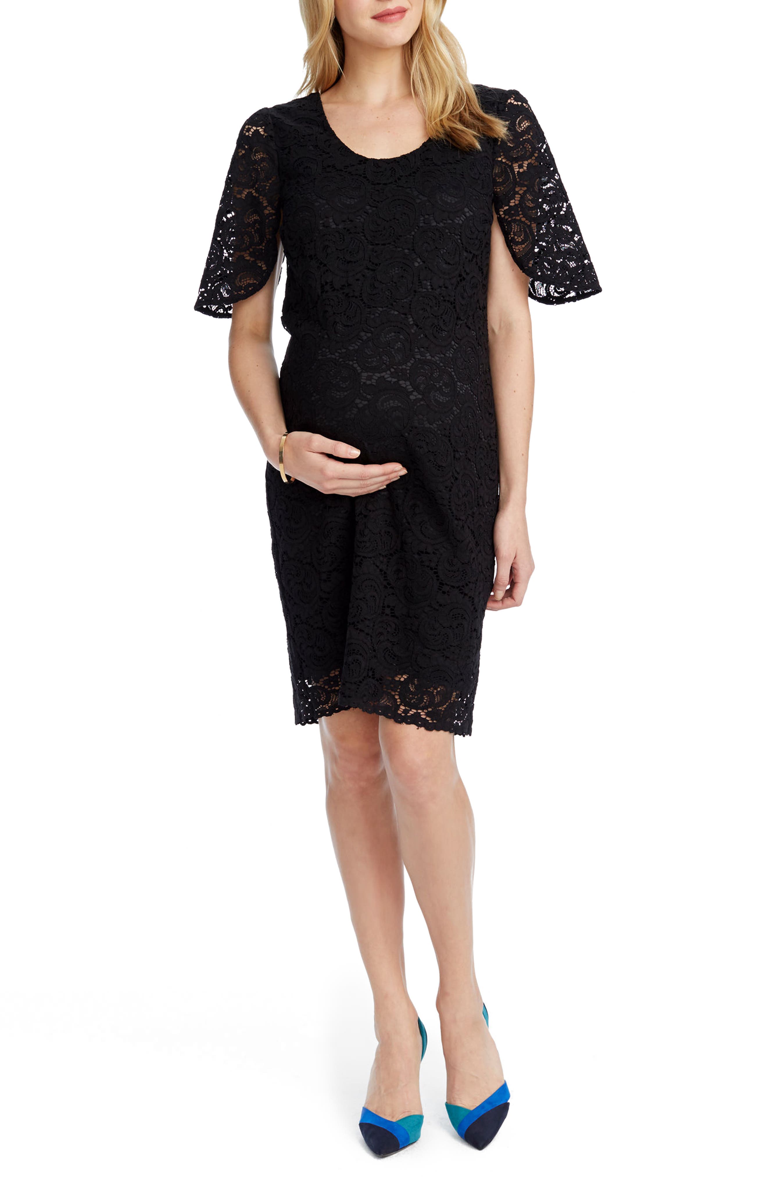 Rosie Pope Lainey Lace Maternity Sheath Dress, Black