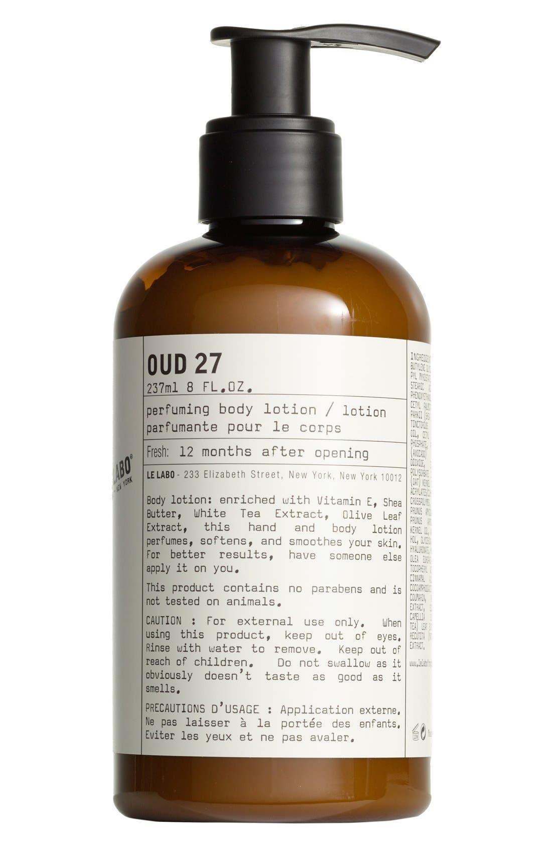 Le Labo 'Oud 27' Hand & Body Lotion Nordstrom