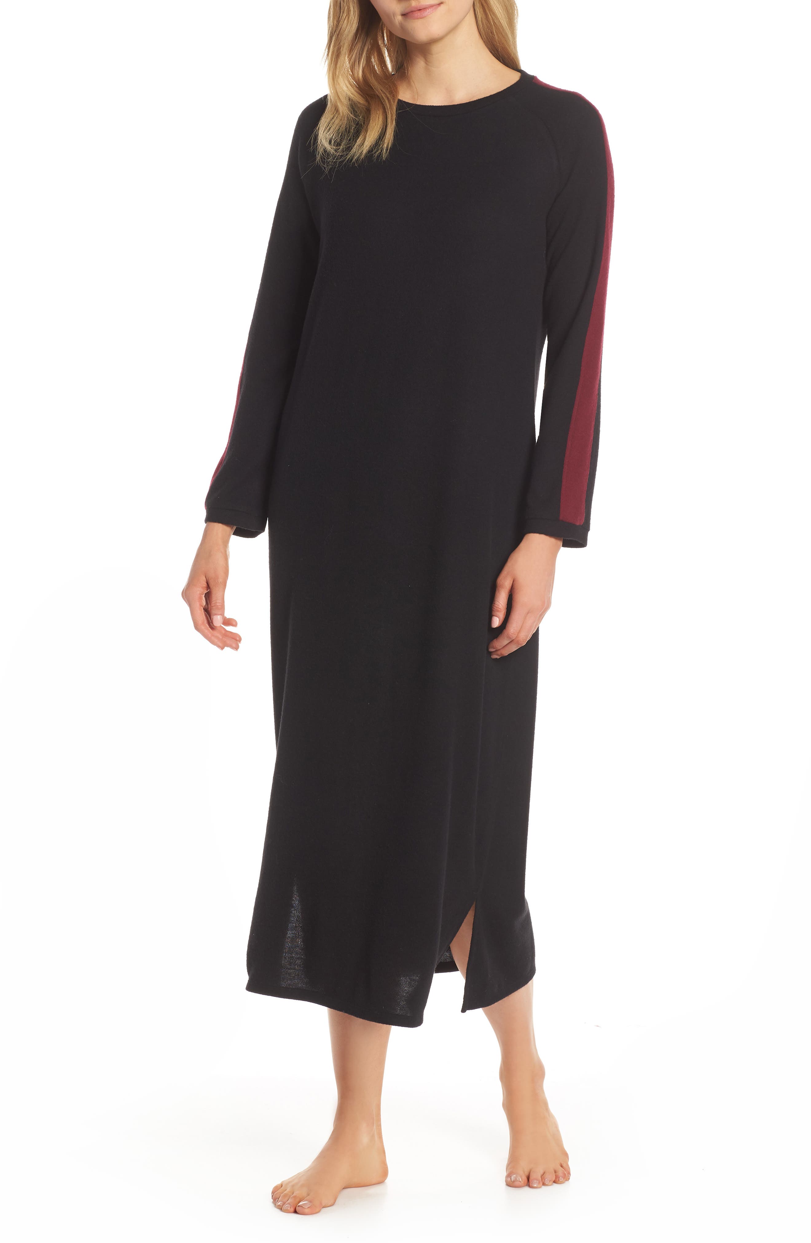 Naked Maxi Nightgown, Black